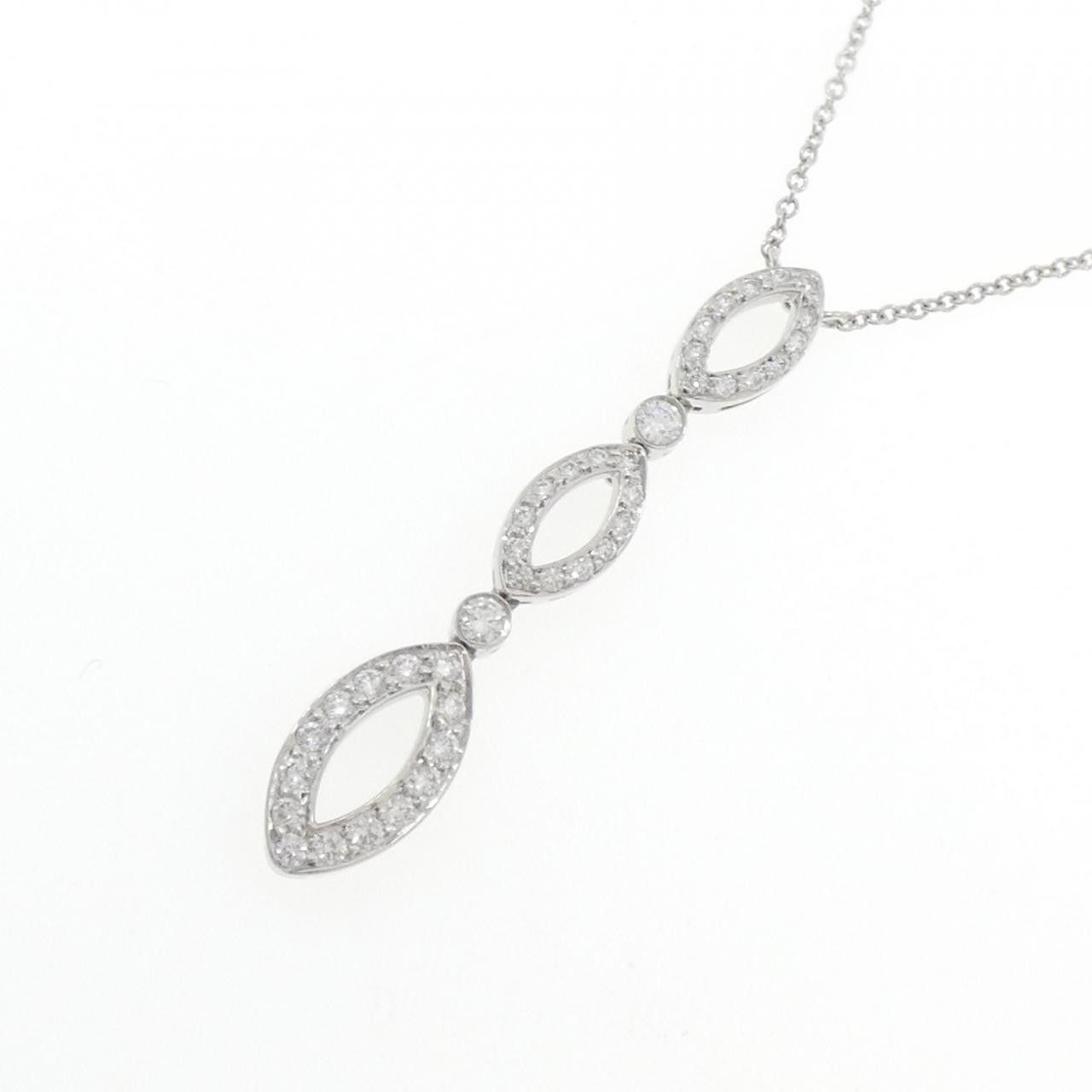 Tiffany & Co. Tiffany & Co. Tiffany Swing Platinum Diamond Necklace Metal Necklace DUTY FREE for USA Size ONE SIZE - 3 Thumbnail