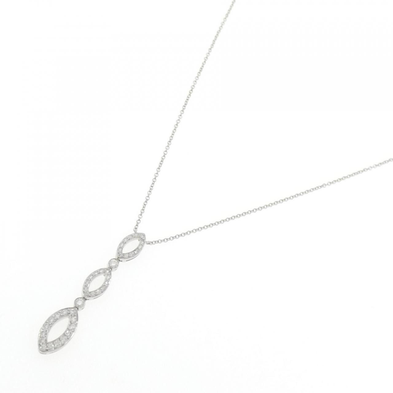 Tiffany & Co. Tiffany & Co. Tiffany Swing Platinum Diamond Necklace Metal Necklace DUTY FREE for USA Size ONE SIZE - 2 Thumbnail