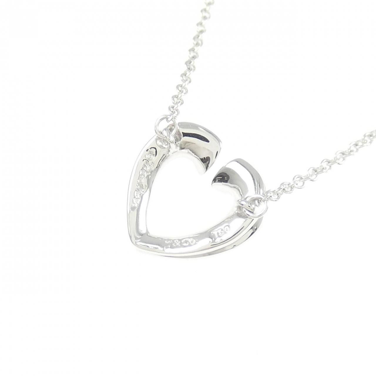 Tiffany & Co. Tiffany & Co. Tiffany Tenderness 750 White Gold Diamond Necklace Calfskin Necklace DUTY FREE for USA Size ONE SIZE - 4 Thumbnail