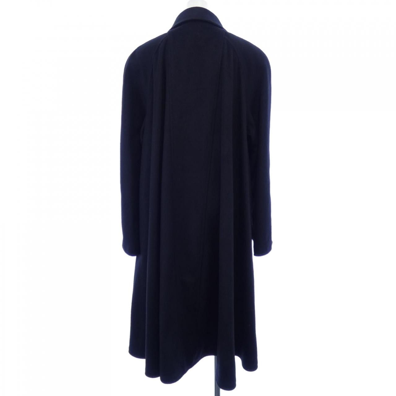 Chanel Chanel Chanel 100% Cashmere Coat Leather Outerwear P04058V02921 94A DUTY FREE for USA Size ONE SIZE - 2 Thumbnail