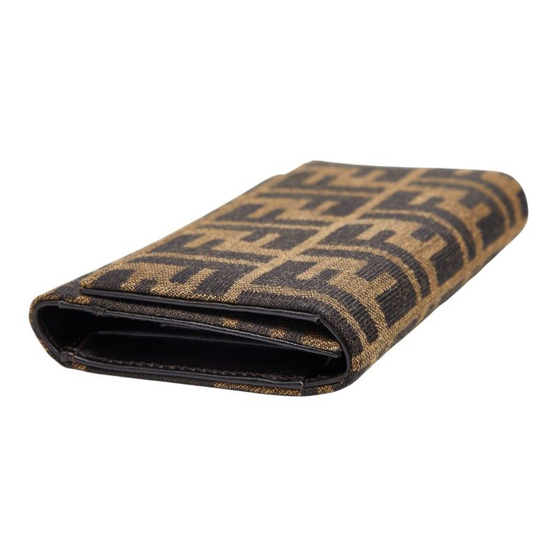 Fendi Fendi Zucca Canvas Trifold Wallet Canvas Short Wallet 8M0011 DUTY FREE for USA