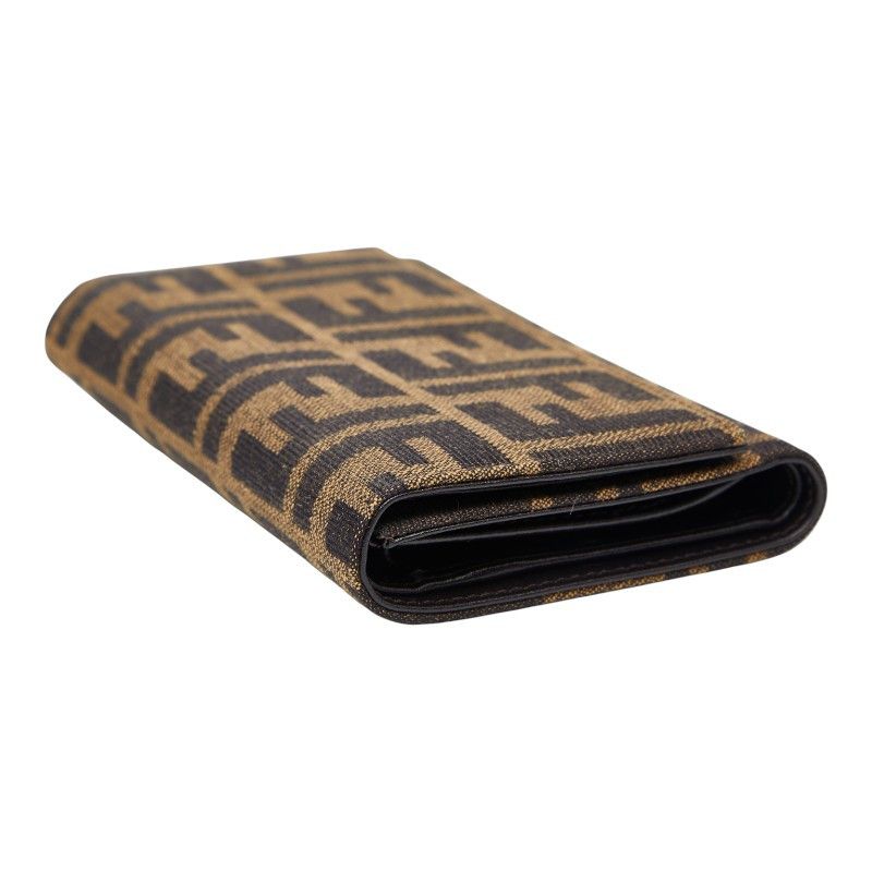 Fendi Fendi Zucca Canvas Trifold Wallet Canvas Short Wallet 8M0011 DUTY FREE for USA