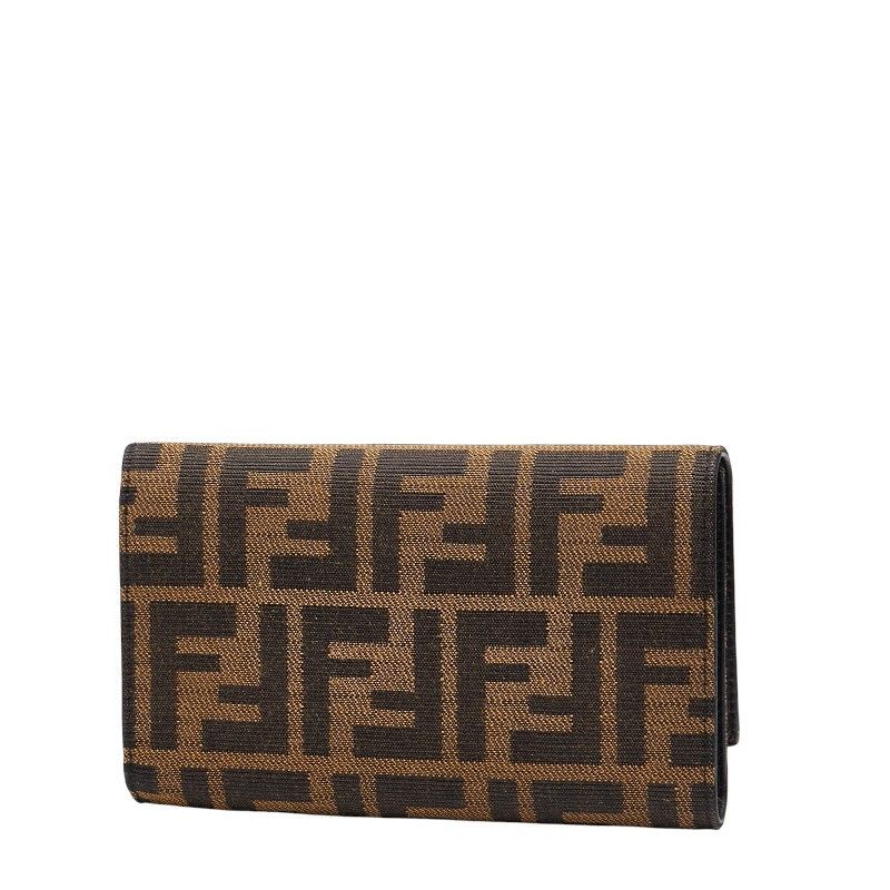 Fendi Fendi Zucca Canvas Trifold Wallet Canvas Short Wallet 8M0011 DUTY FREE for USA