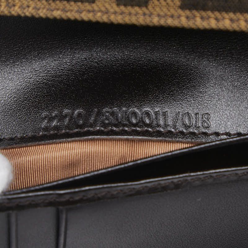 Fendi Fendi Zucca Canvas Trifold Wallet Canvas Short Wallet 8M0011 DUTY FREE for USA