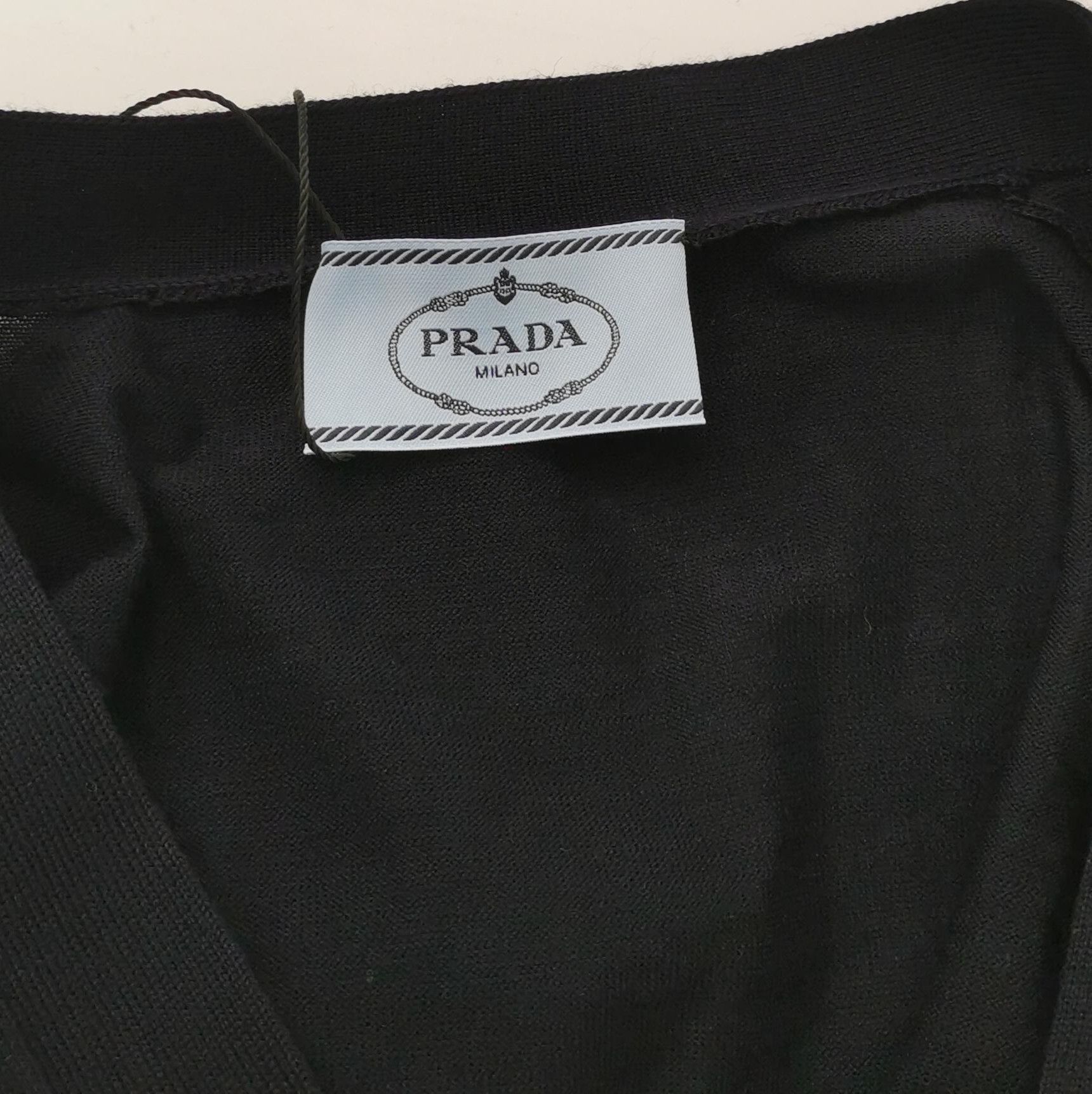 Prada Prada V-Neck Wool Knit Cardigan Sweater 0089 Size M / US 6-8 / IT 42-44 - 3 Thumbnail