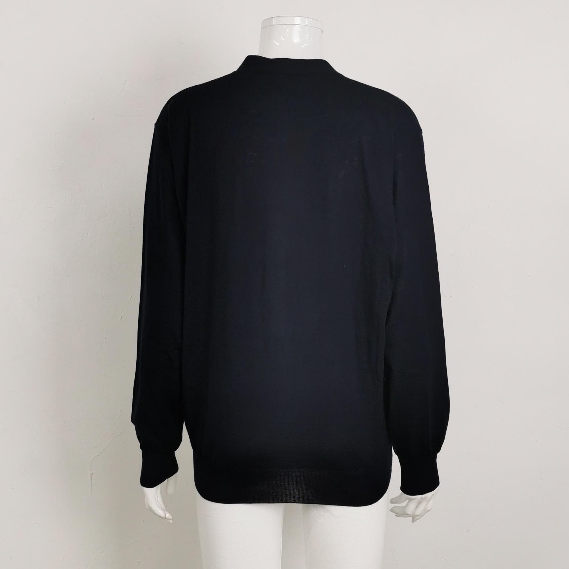 Prada Prada V-Neck Wool Knit Cardigan Sweater 0089 Size M / US 6-8 / IT 42-44 - 2 Thumbnail