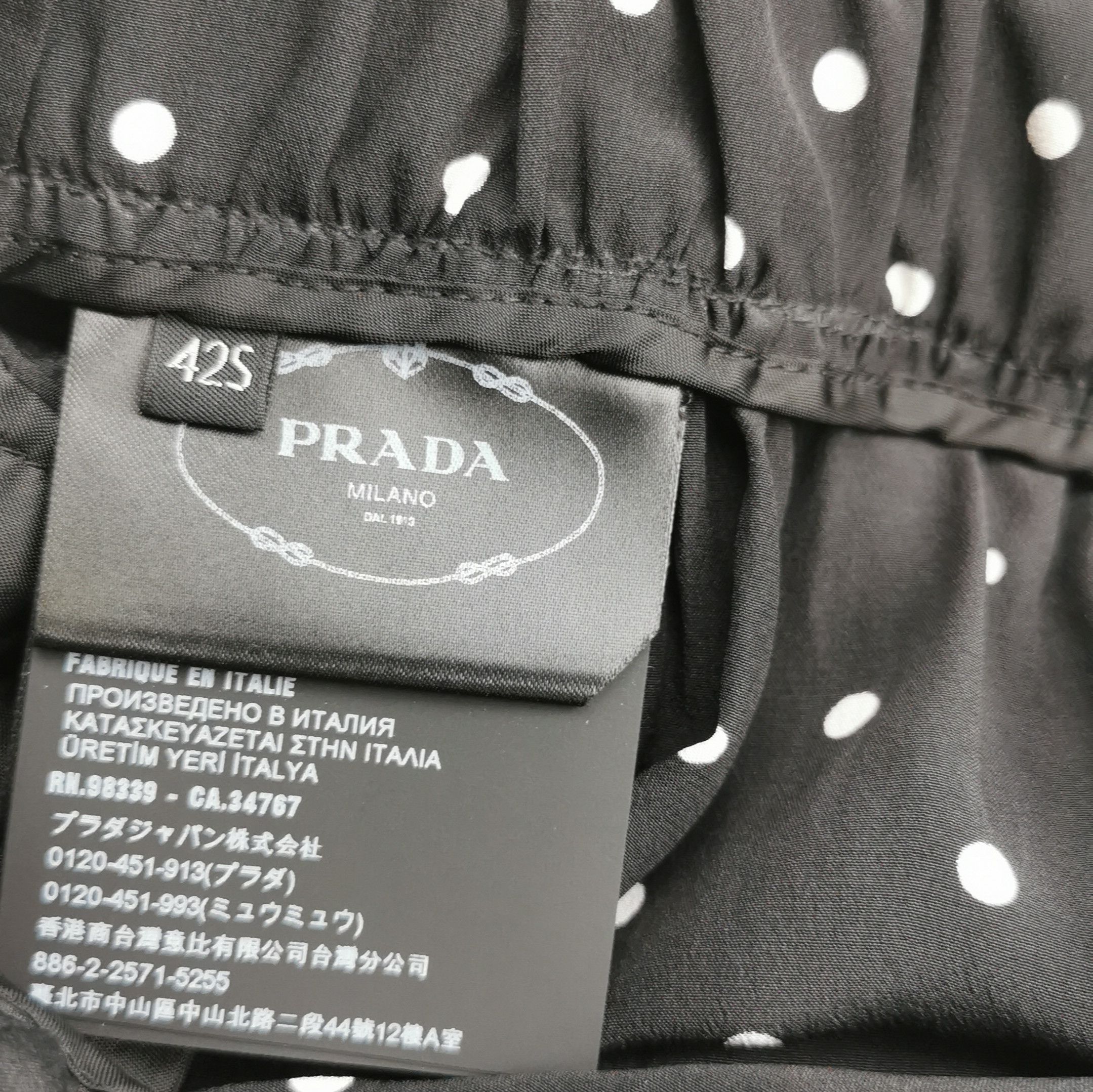 Prada Prada Color-Blocked Silk Trousers Size 42 0089 Size 42" / US 20 - 8 Thumbnail