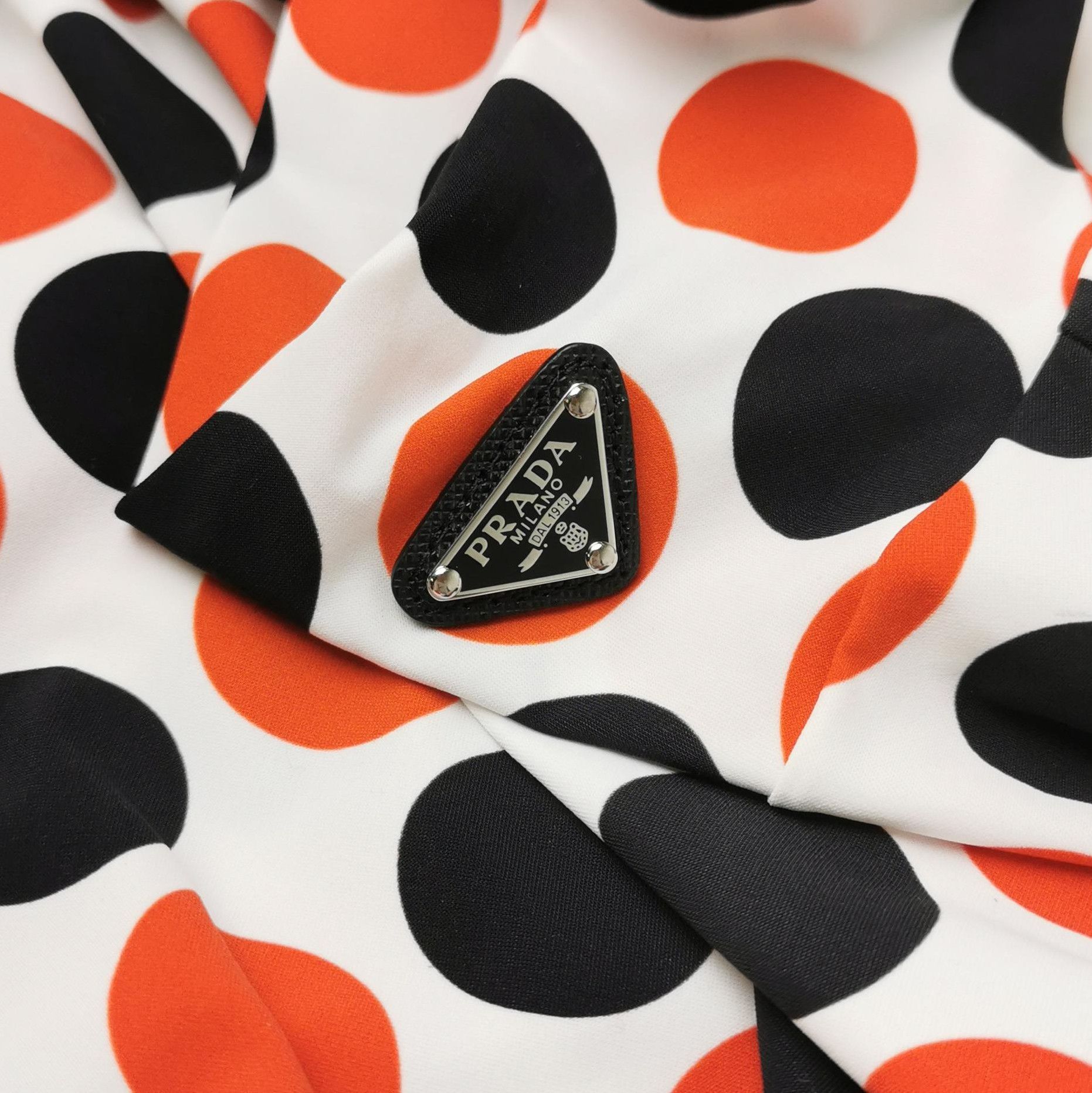 Prada Prada Colorful Polka Dot High Neck Long Sleeve Top 0089 Size M / US 6-8 / IT 42-44 - 3 Thumbnail