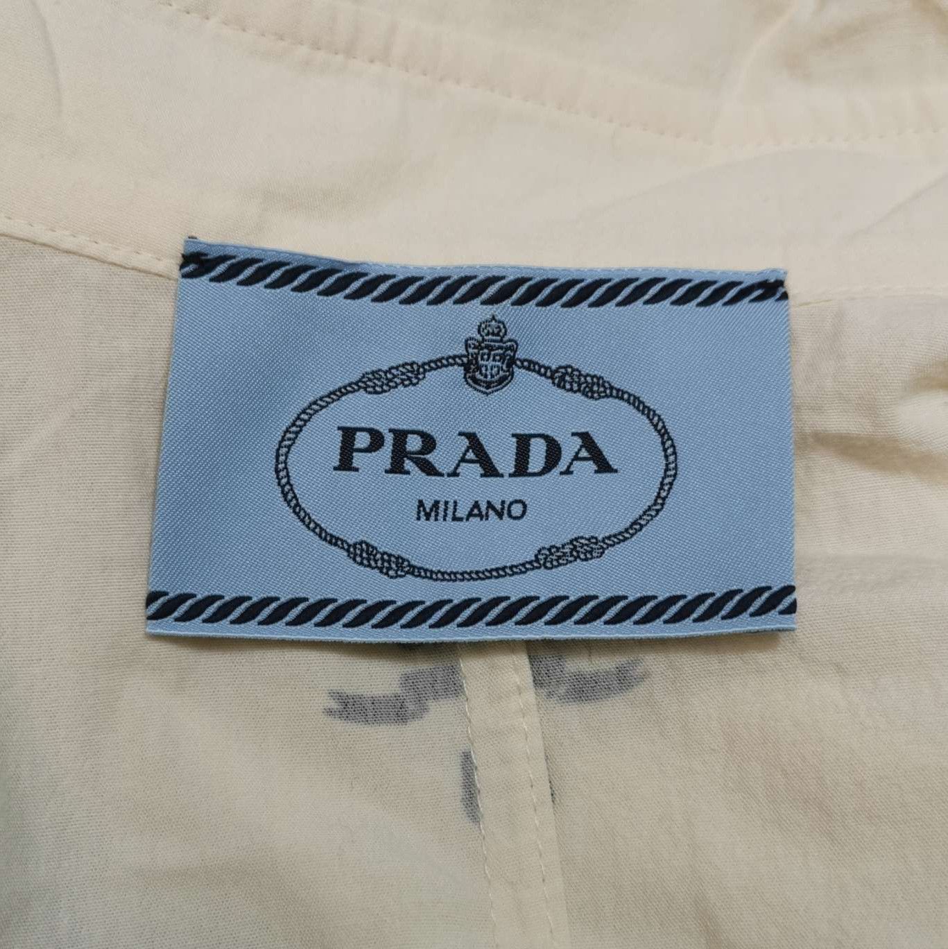Prada Prada Cotton Patterned Printed Dress for Women 0089 Size S / US 4 / IT 40 - 8 Thumbnail