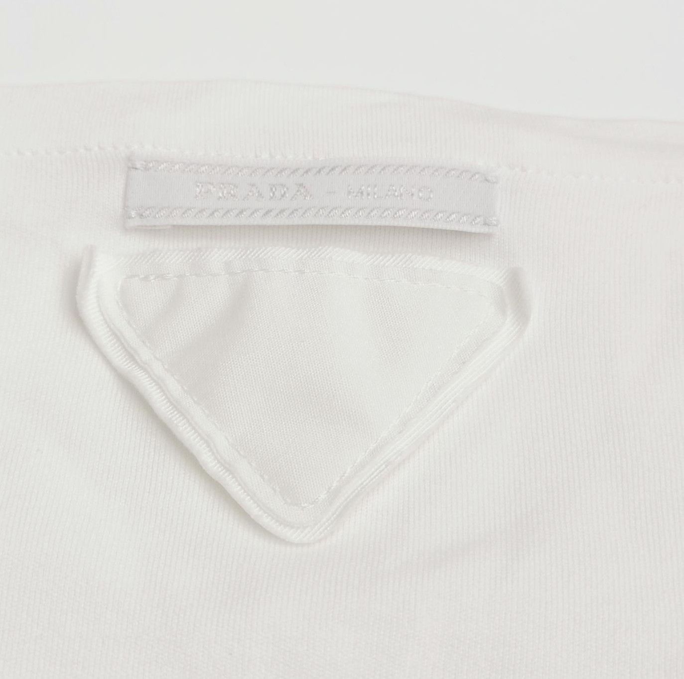 Prada Prada Cotton T-Shirt in Large Size 0089 Size L / US 10 / IT 46 - 3 Thumbnail