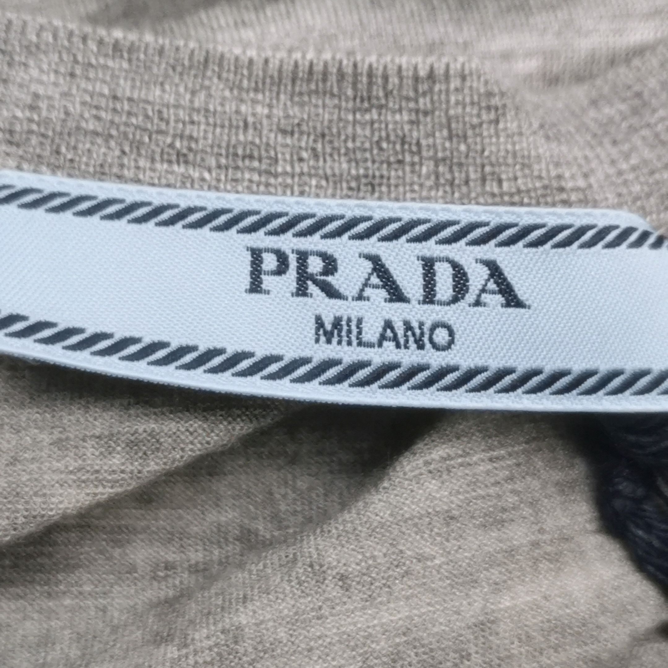 Prada Prada Color-Blocked Logo Viscose Blend Tank Top 0089 Size L / US 10 / IT 46 - 5 Thumbnail