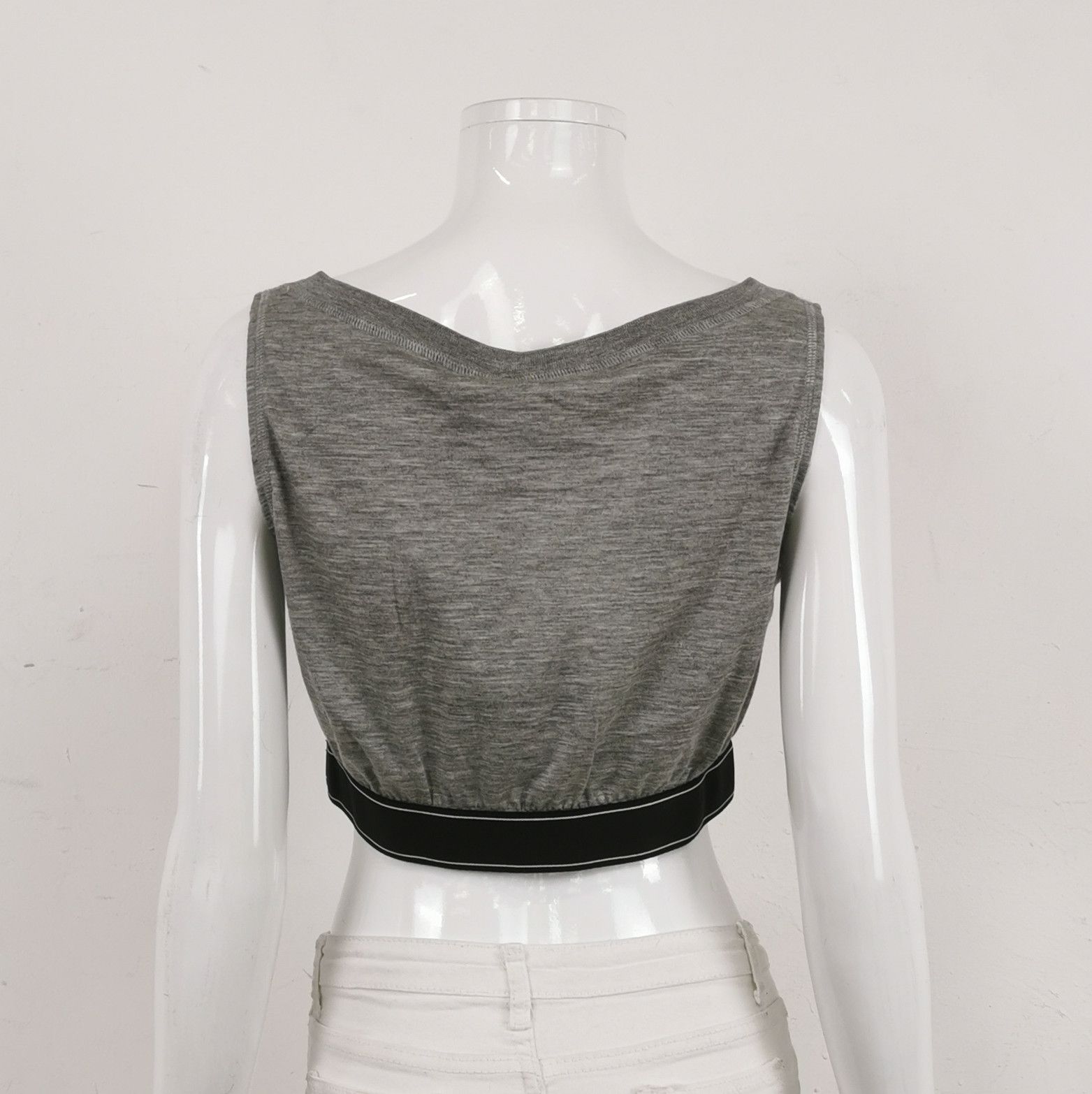 Prada Prada Color-Blocked Logo Viscose Blend Tank Top 0089 Size L / US 10 / IT 46 - 2 Thumbnail