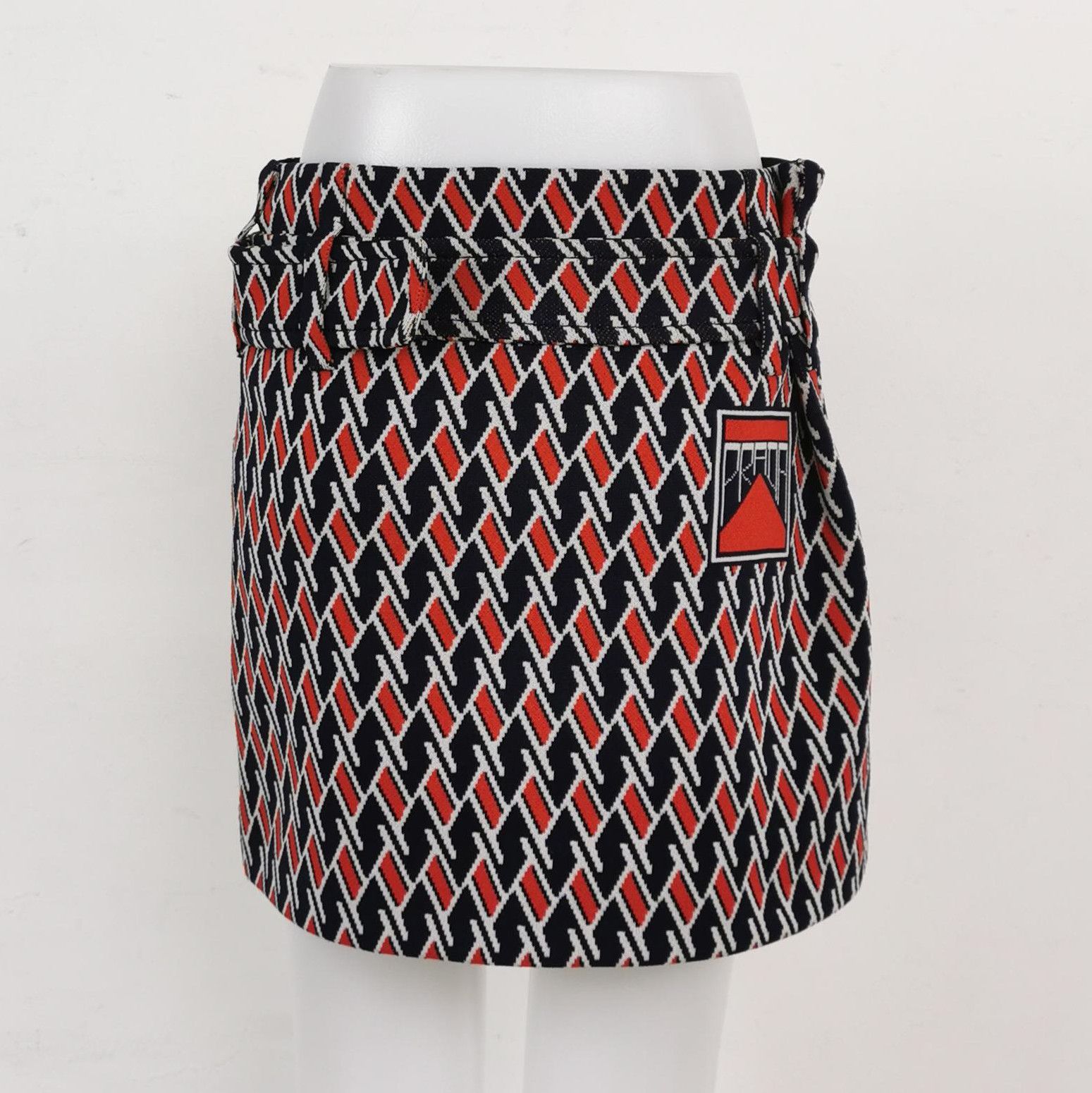 Prada Prada Color-Block Mini Skirt Size 38 0089 Size 38" / US 16 / IT 52 - 2 Thumbnail