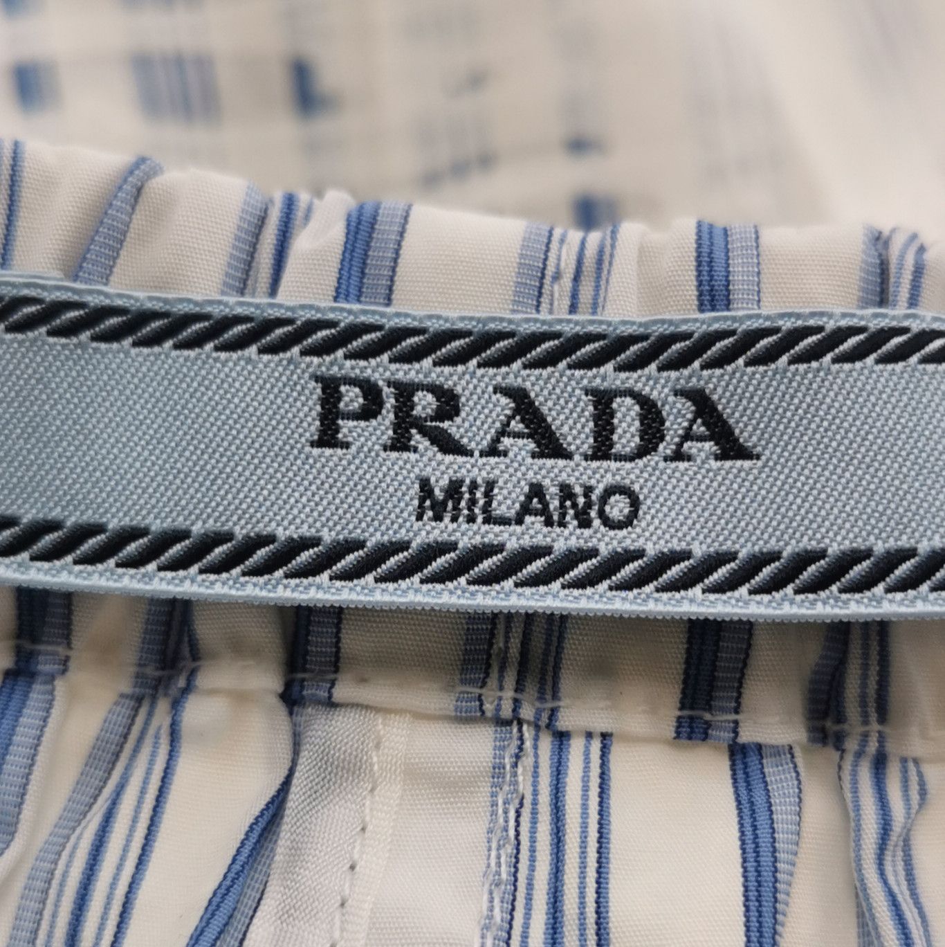 Prada Prada Colorful Logo Cotton Shorts Size 40 0089 Size 40" / US 18 - 6 Thumbnail