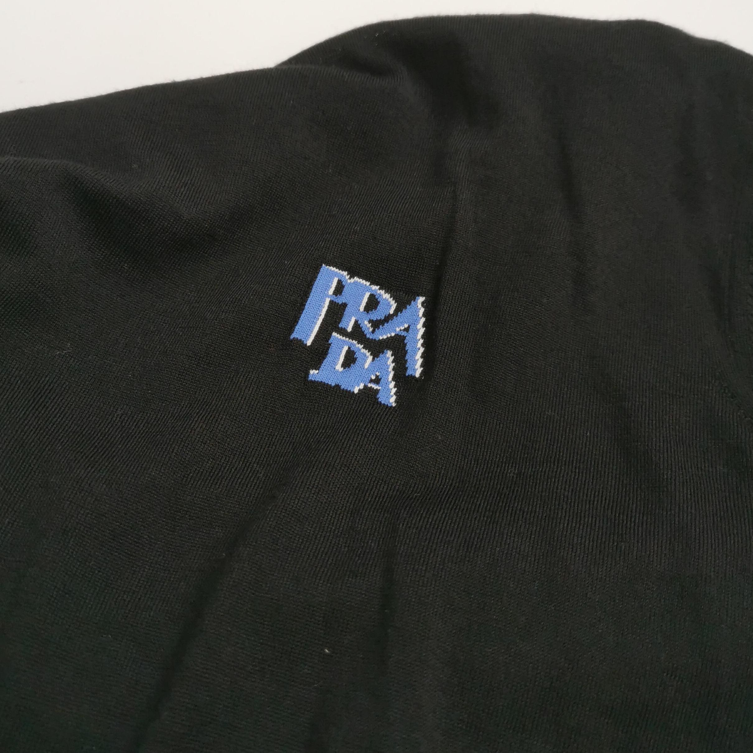 Prada Prada Logo Knit Sweater in Black Color 0089 Size S / US 4 / IT 40 - 3 Thumbnail