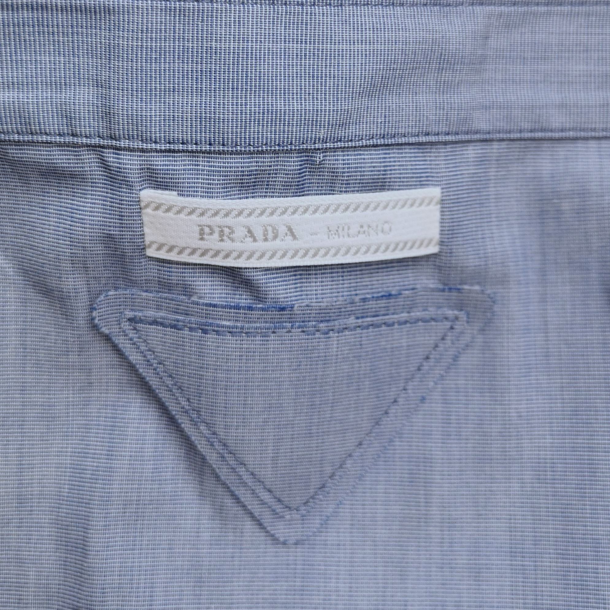 Prada Prada Cotton Triangle Logo Strapped Top 0089 Size XS / US 0-2 / IT 36-38 - 3 Thumbnail