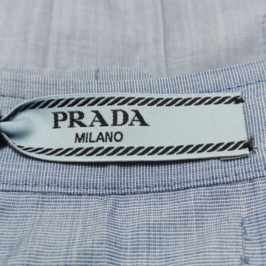 Prada Prada Cotton Triangle Logo Strapped Top 0089 Size XS / US 0-2 / IT 36-38 - 5 Thumbnail