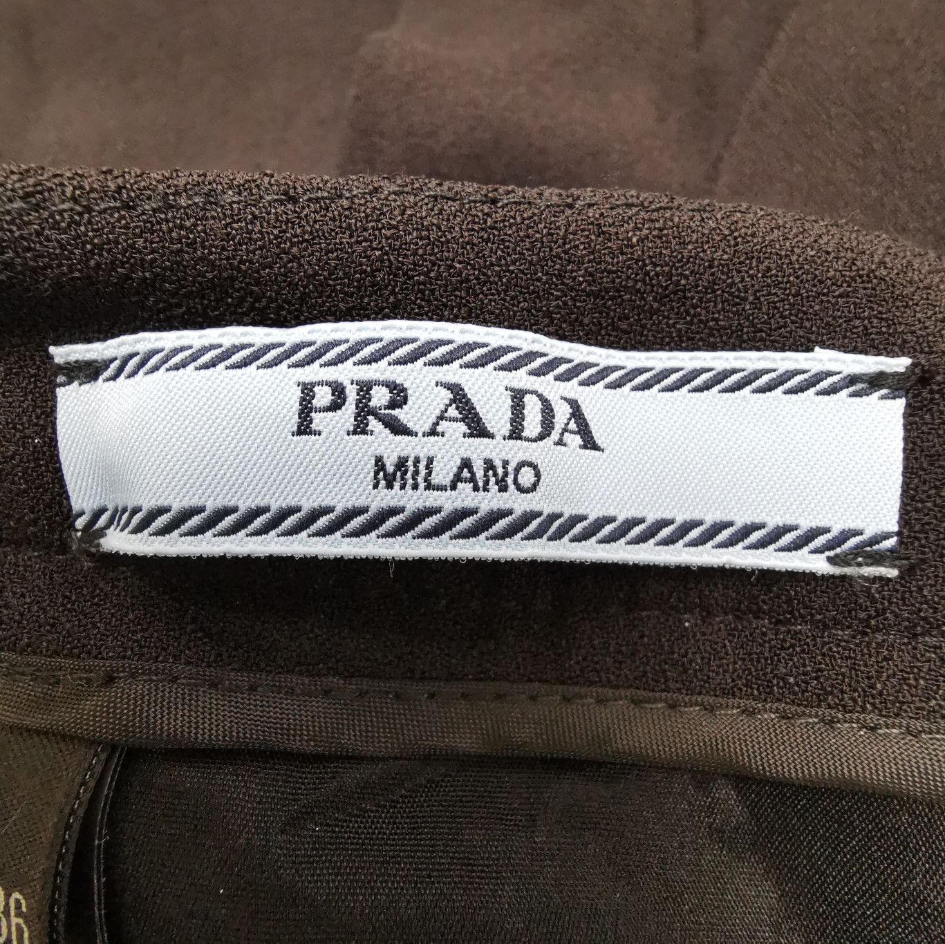 Prada Prada Pleated Black Midi Skirt Size 36 0089 Size 22" - 5 Thumbnail