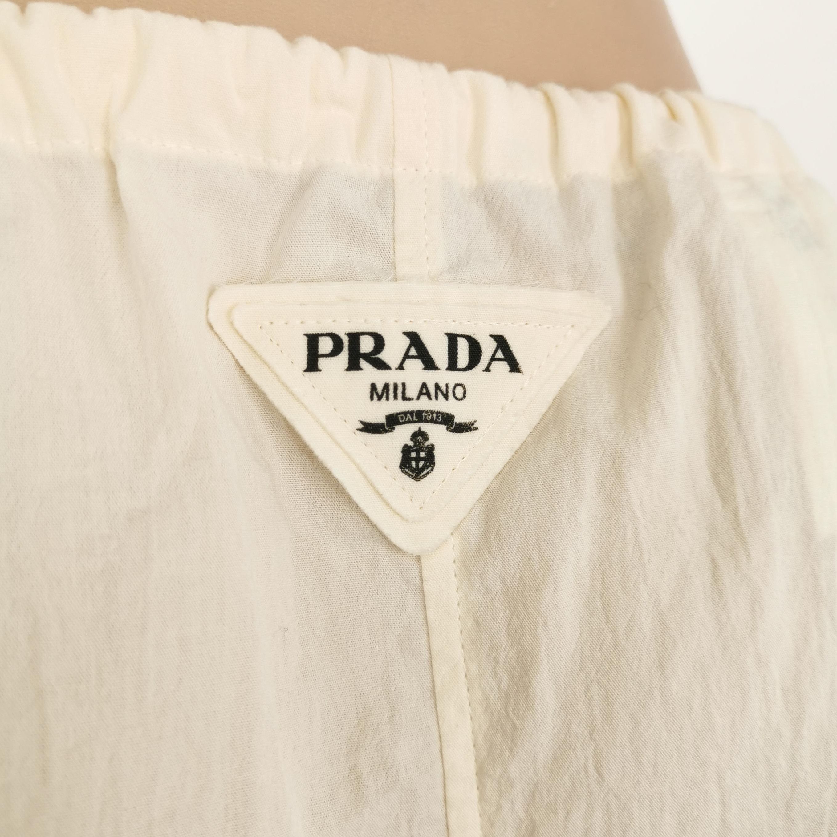 Prada Prada Mermaid Graphic Cotton Shorts 0089 Size 36" / US 14 / IT 50 - 3 Thumbnail