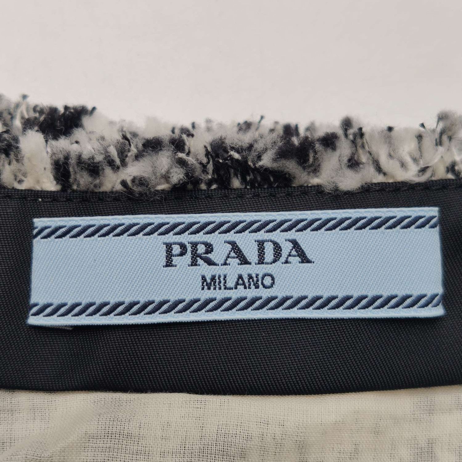 Prada Prada Color-Blocked Cotton-Linen Blend Skirt 0089 Size 38" / US 16 / IT 52 - 5 Thumbnail