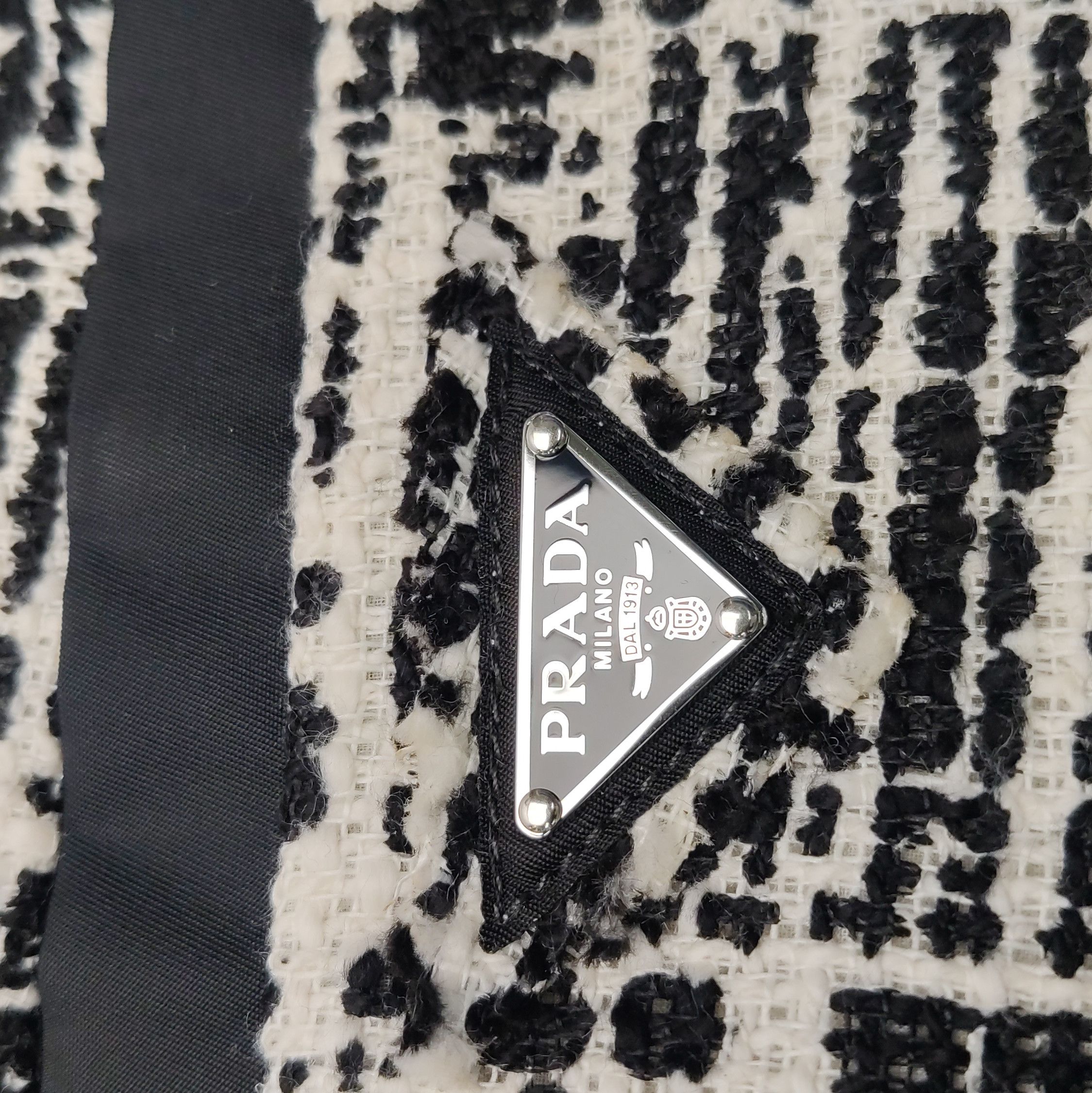 Prada Prada Colorblock Cotton-Linen Blend Skirt 0089 Size 36" / US 14 / IT 50 - 9 Thumbnail