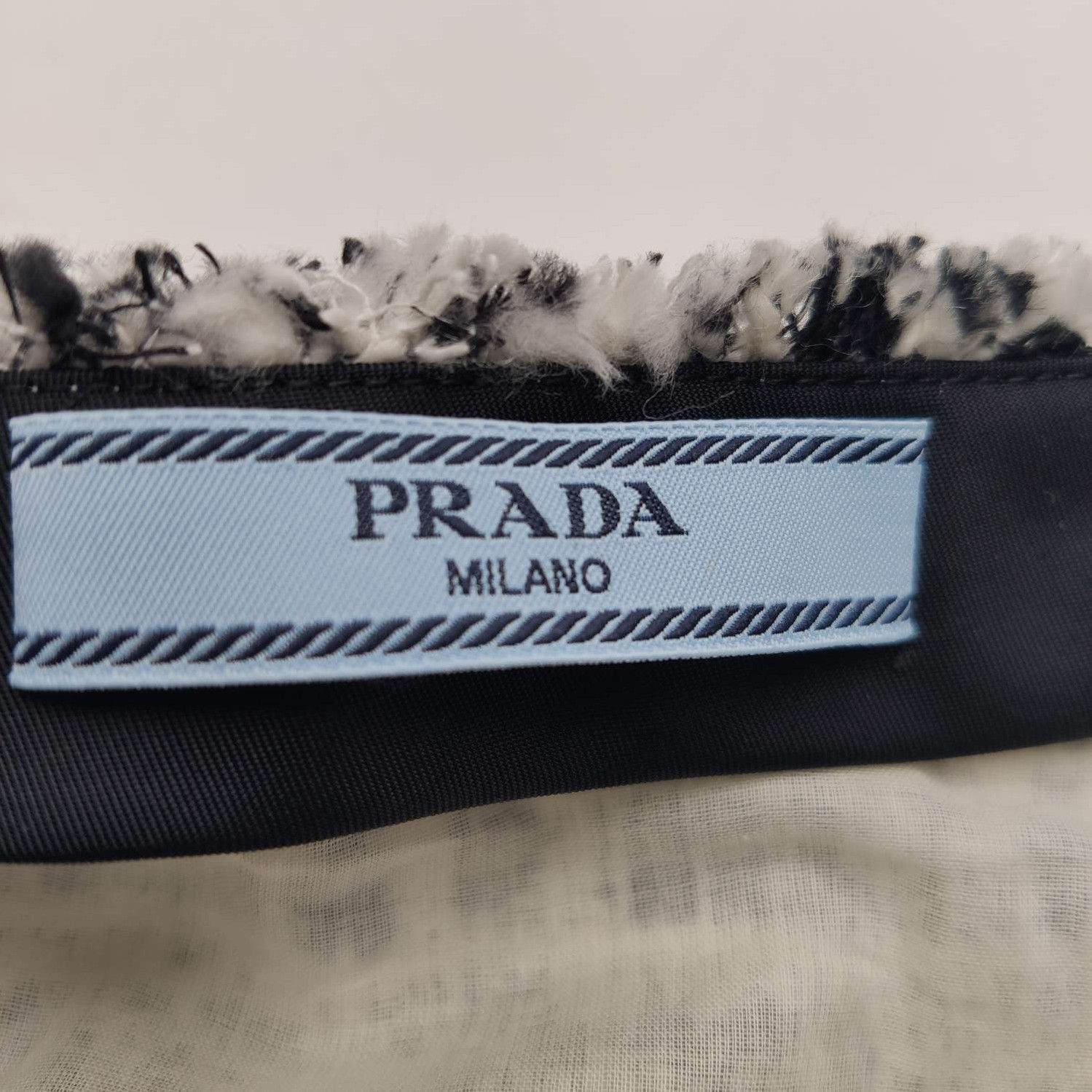 Prada Prada Colorblock Cotton-Linen Blend Skirt 0089 Size 36" / US 14 / IT 50 - 5 Thumbnail