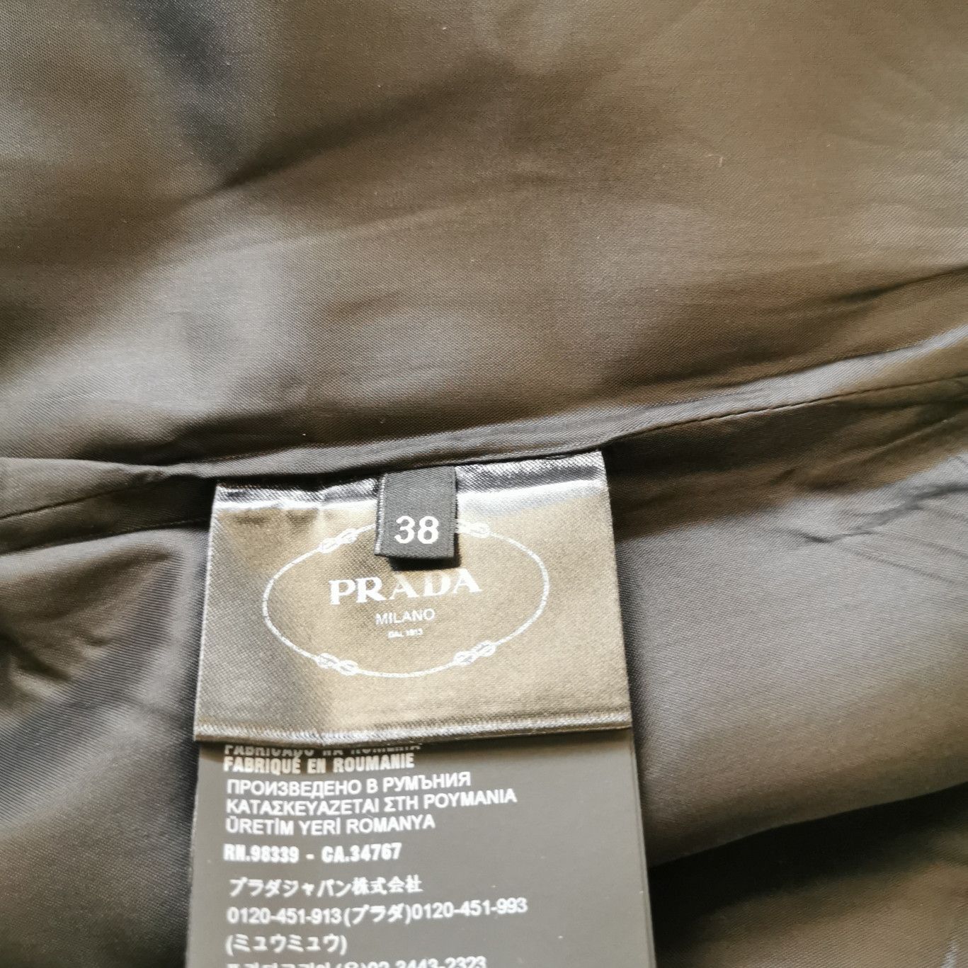 Prada Prada Wool Solid Color Slip Dress 0089 Size S / US 4 / IT 40 - 6 Thumbnail