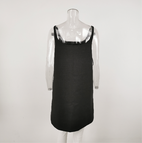 Prada Prada Wool Solid Color Slip Dress 0089 Size S / US 4 / IT 40 - 3 Thumbnail
