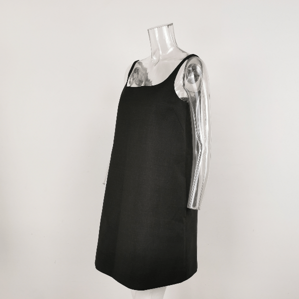 Prada Prada Wool Solid Color Slip Dress 0089 Size S / US 4 / IT 40 - 2 Thumbnail