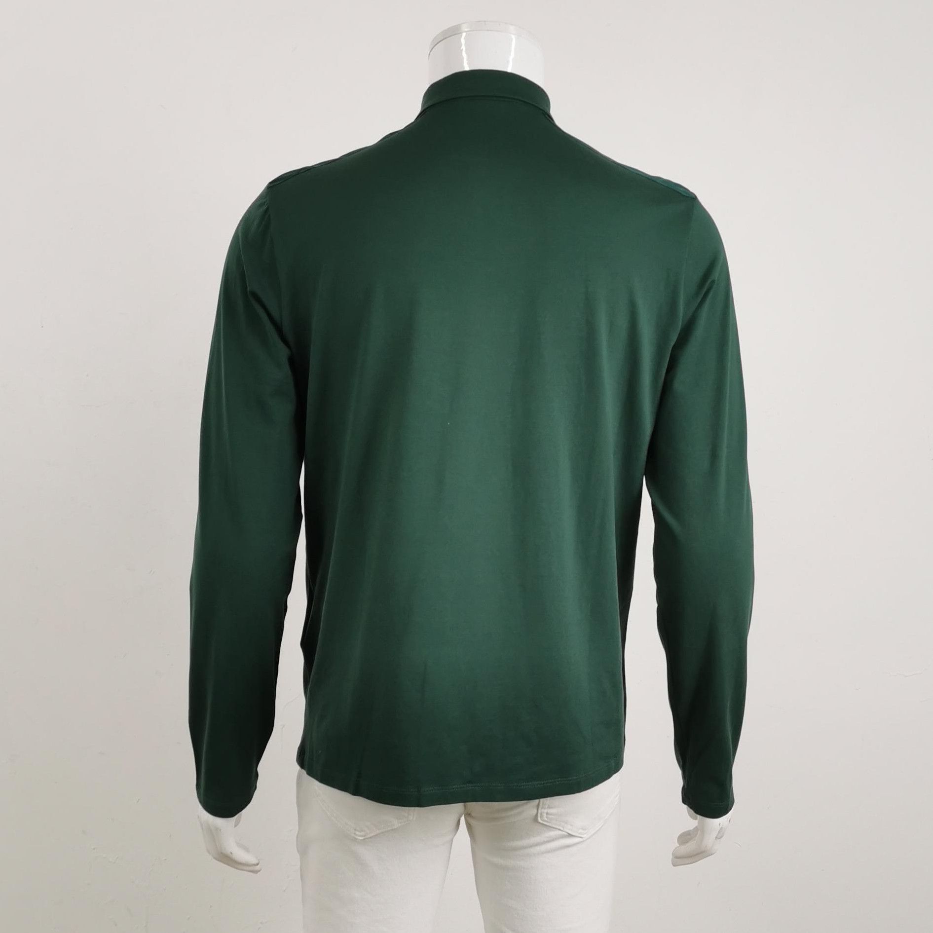 Prada Prada Logo Long Sleeve Polo Shirt 0089 Size XL / US 12-14 / IT 48-50 - 2 Thumbnail