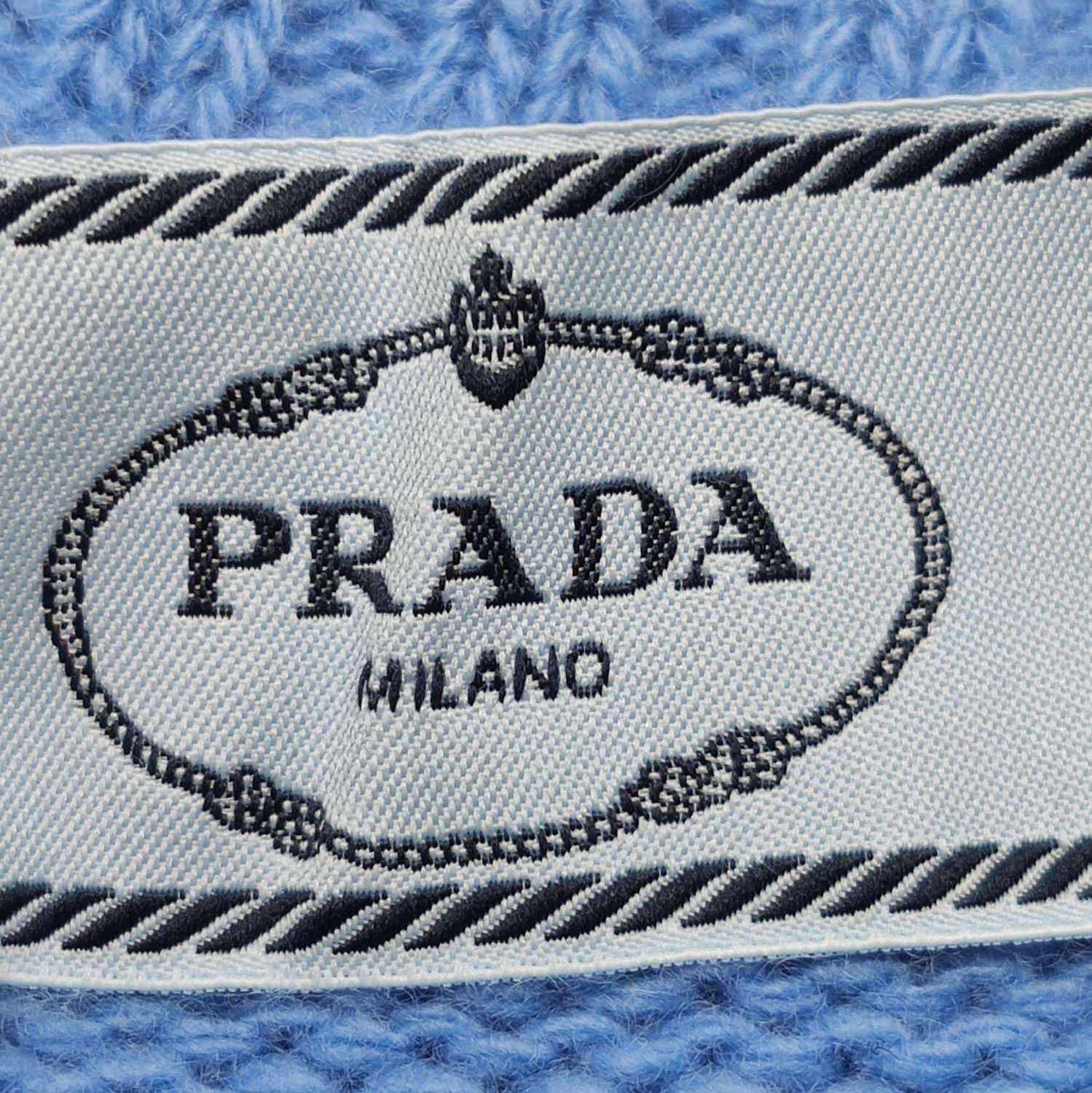 Prada Prada Blue Wool Cashmere Blend Turtleneck Sweater 0089 Size XS / US 0-2 / IT 36-38 - 5 Thumbnail