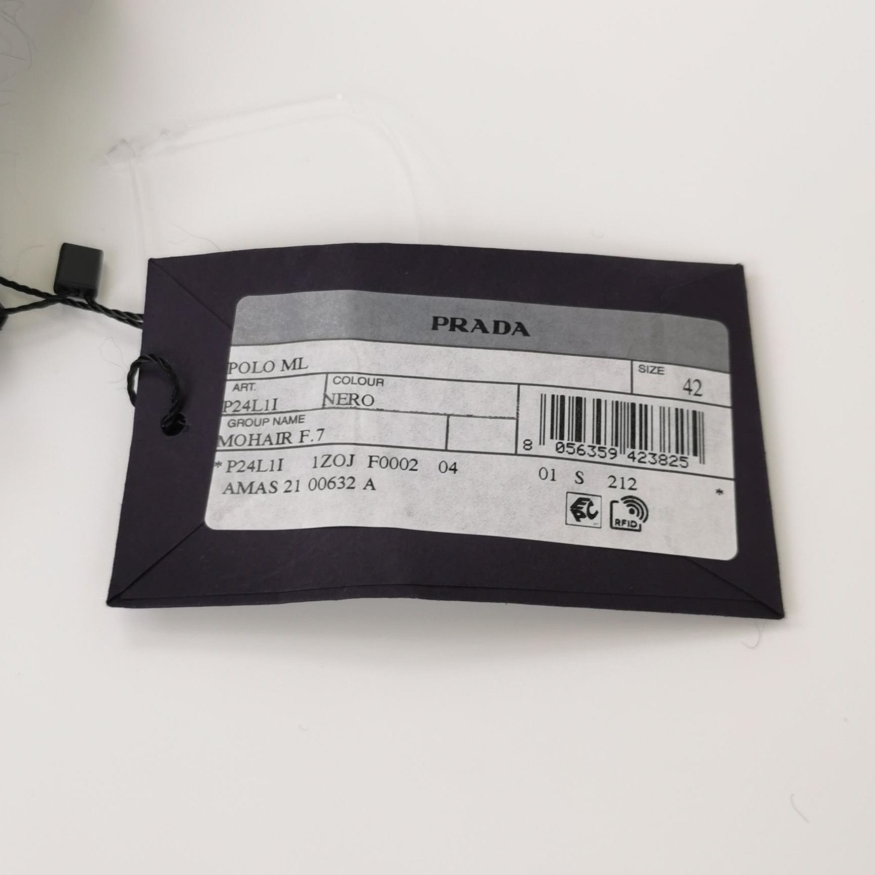 Prada Prada Black Wool Blend Polo Sweater 0089 Size L / US 10 / IT 46 - 4 Thumbnail
