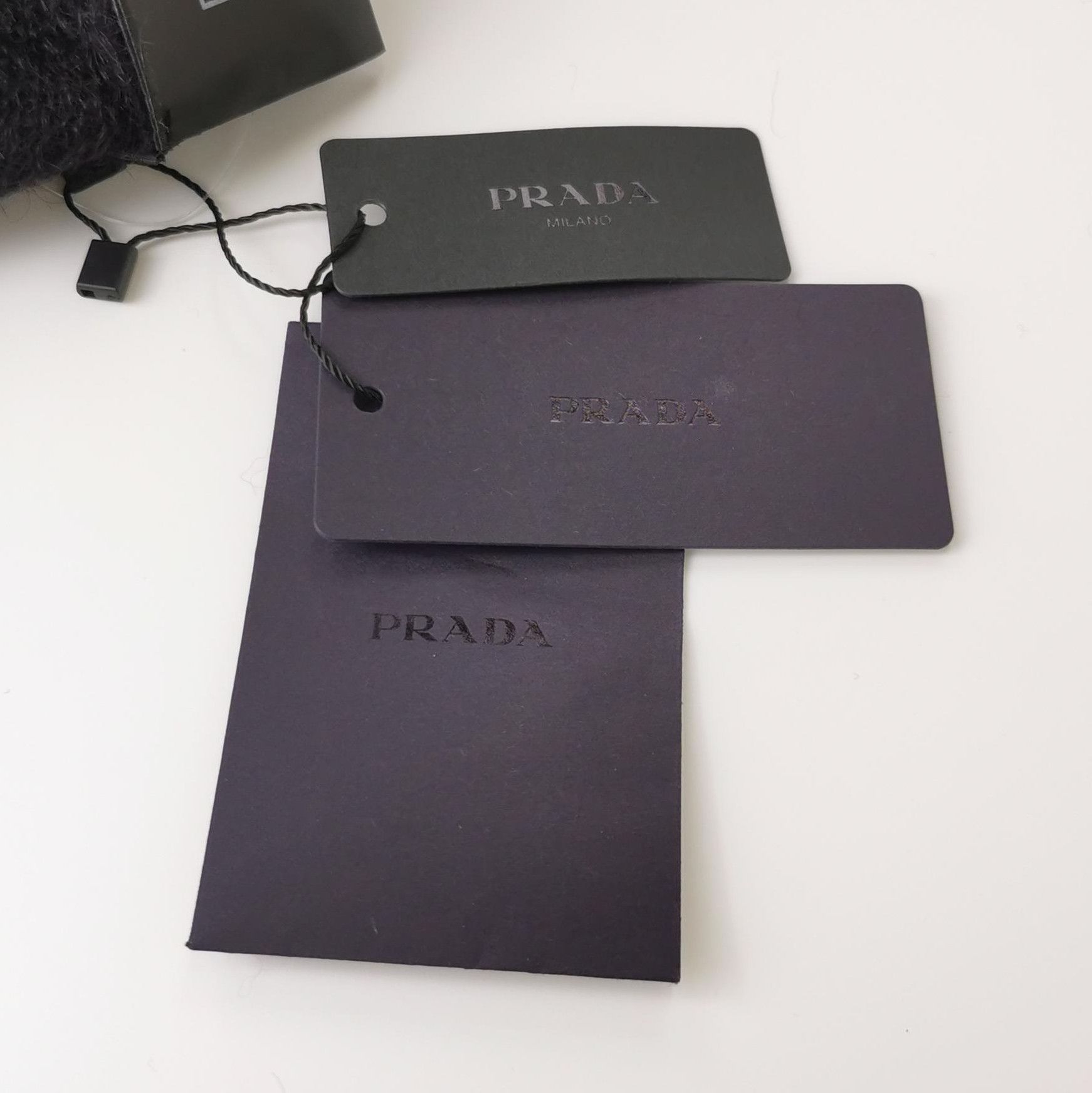 Prada Prada Black Wool Blend Polo Sweater 0089 Size L / US 10 / IT 46 - 3 Thumbnail