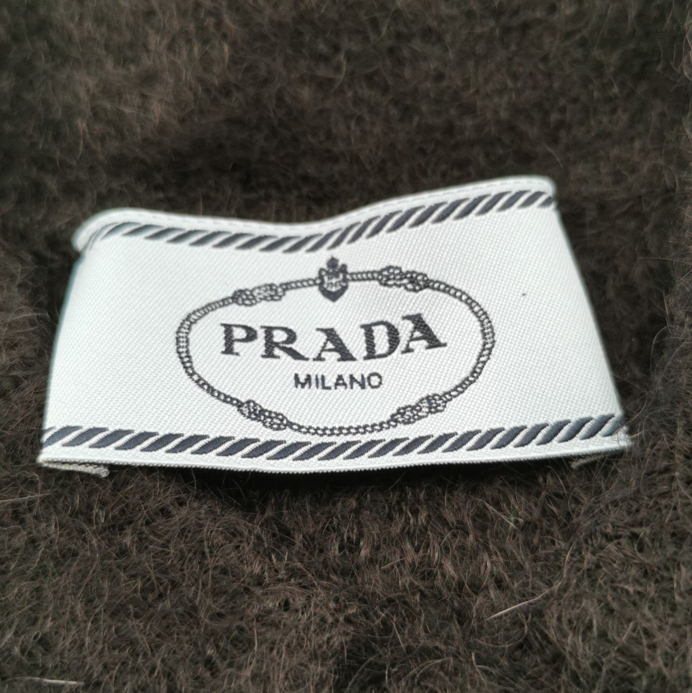 Prada Prada Black Wool Blend Polo Sweater 0089 Size L / US 10 / IT 46 - 5 Thumbnail