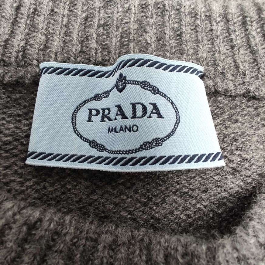 Prada Prada Cashmere Grey Round Neck Sweater 0089 Size L / US 10 / IT 46 - 3 Thumbnail