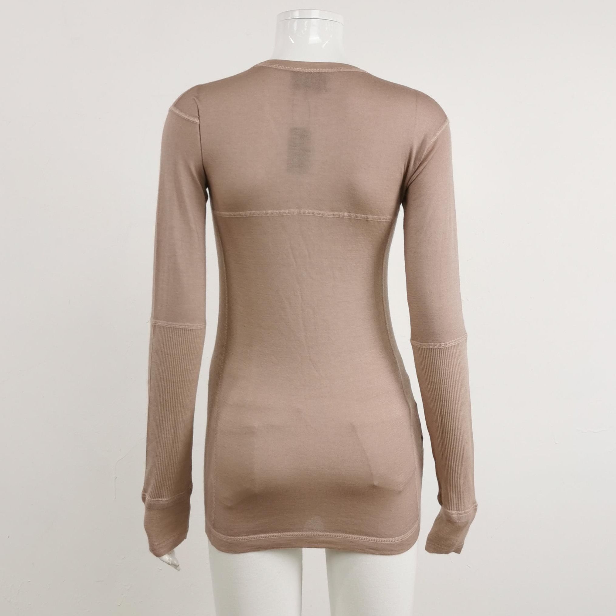 Prada Prada Cashmere Logo Long Sleeve Knit Top 0089 Size M / US 6-8 / IT 42-44 - 2 Thumbnail