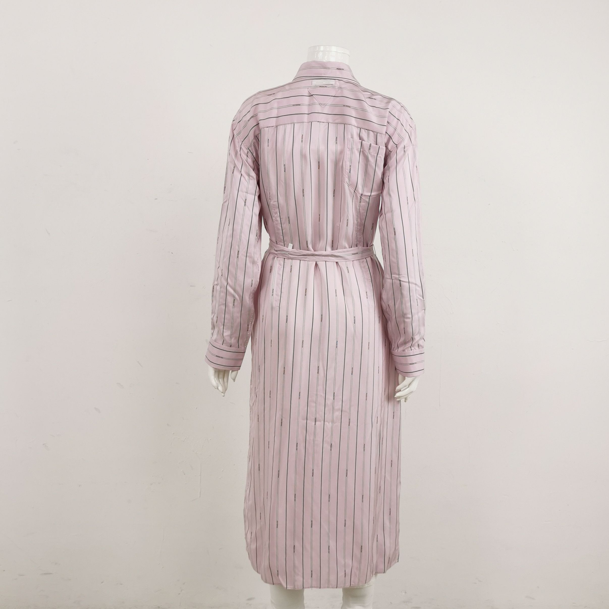 Prada Prada Color-Blocked Stripe Long Sleeve Dress - dmc Size S / US 4 / IT 40 - 2 Thumbnail