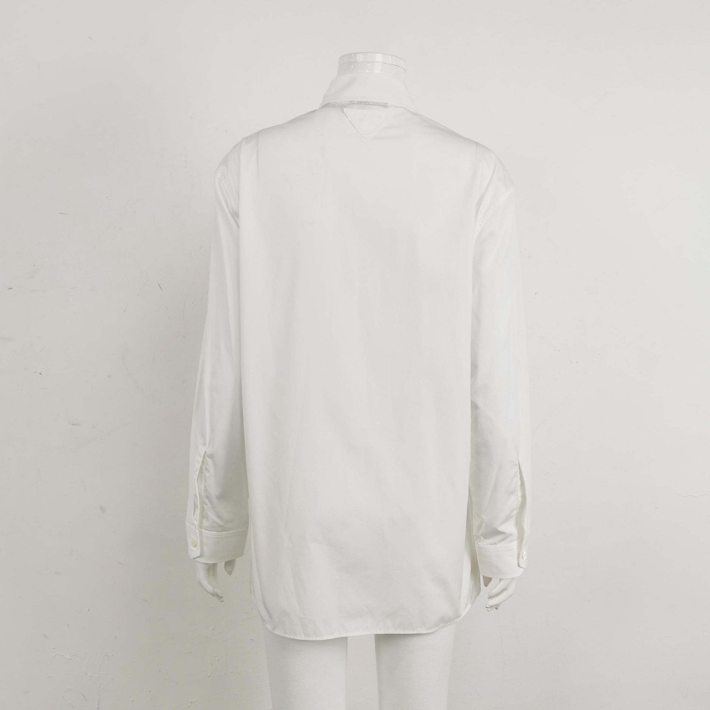 Prada Prada Classic Cotton Ruffled Collar Shirt - dmc Size S / US 4 / IT 40 - 2 Thumbnail