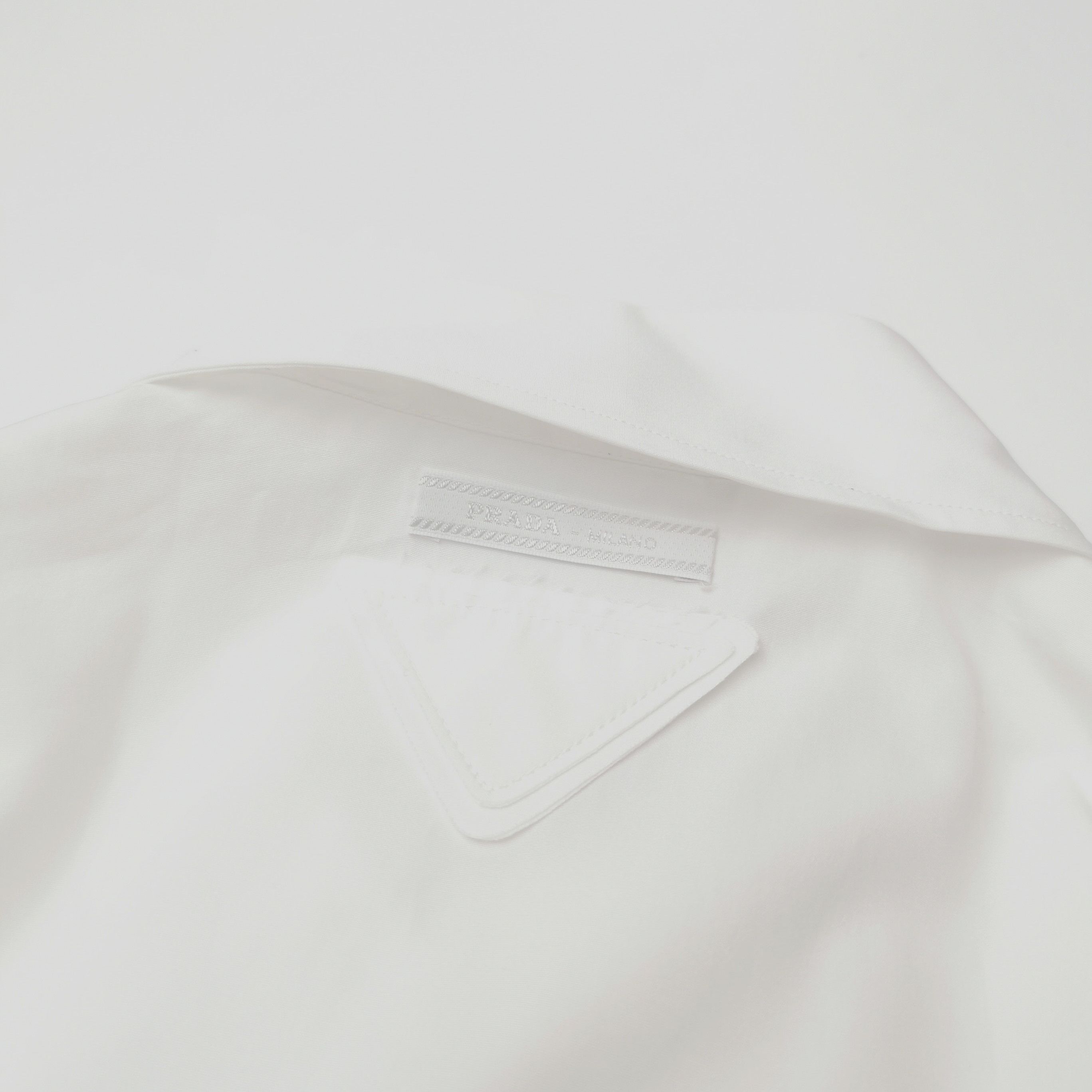 Prada Prada Classic Cotton Ruffled Collar Shirt - dmc Size S / US 4 / IT 40 - 3 Thumbnail