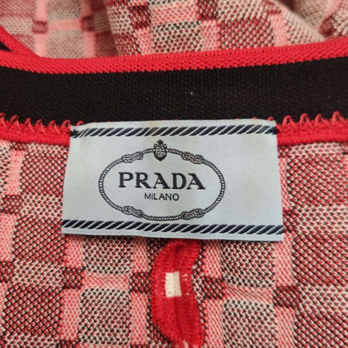 Prada Prada Colorful Printed Round Neck Mini Dress - dmc Size S / US 4 / IT 40 - 3 Thumbnail