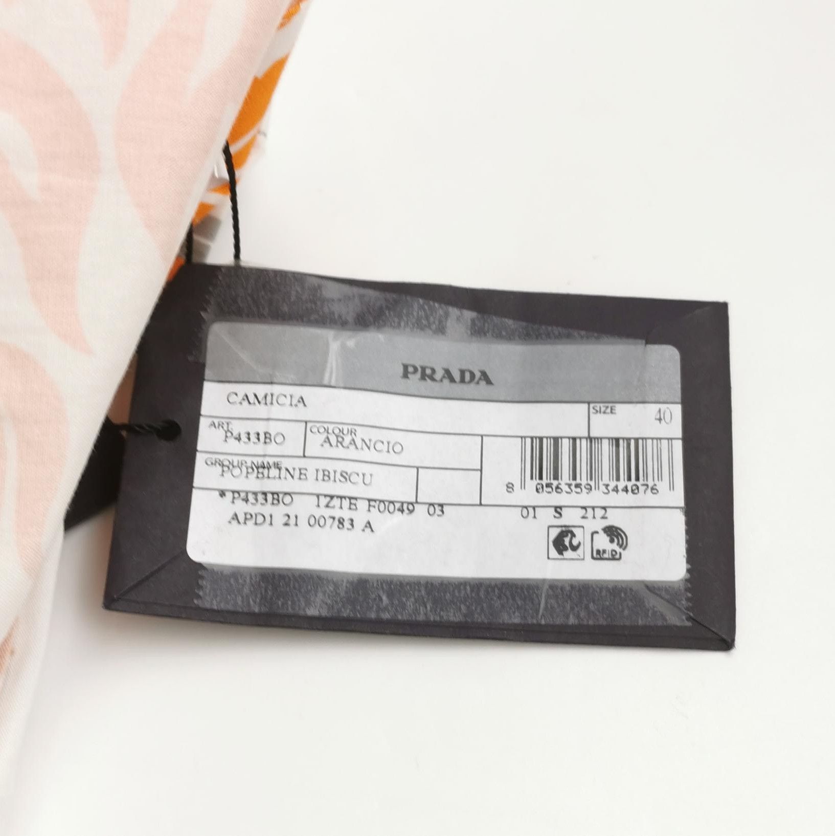 Prada Prada Color-Block Shirt with Floral Pattern - dmc Size M / US 6-8 / IT 42-44 - 6 Thumbnail