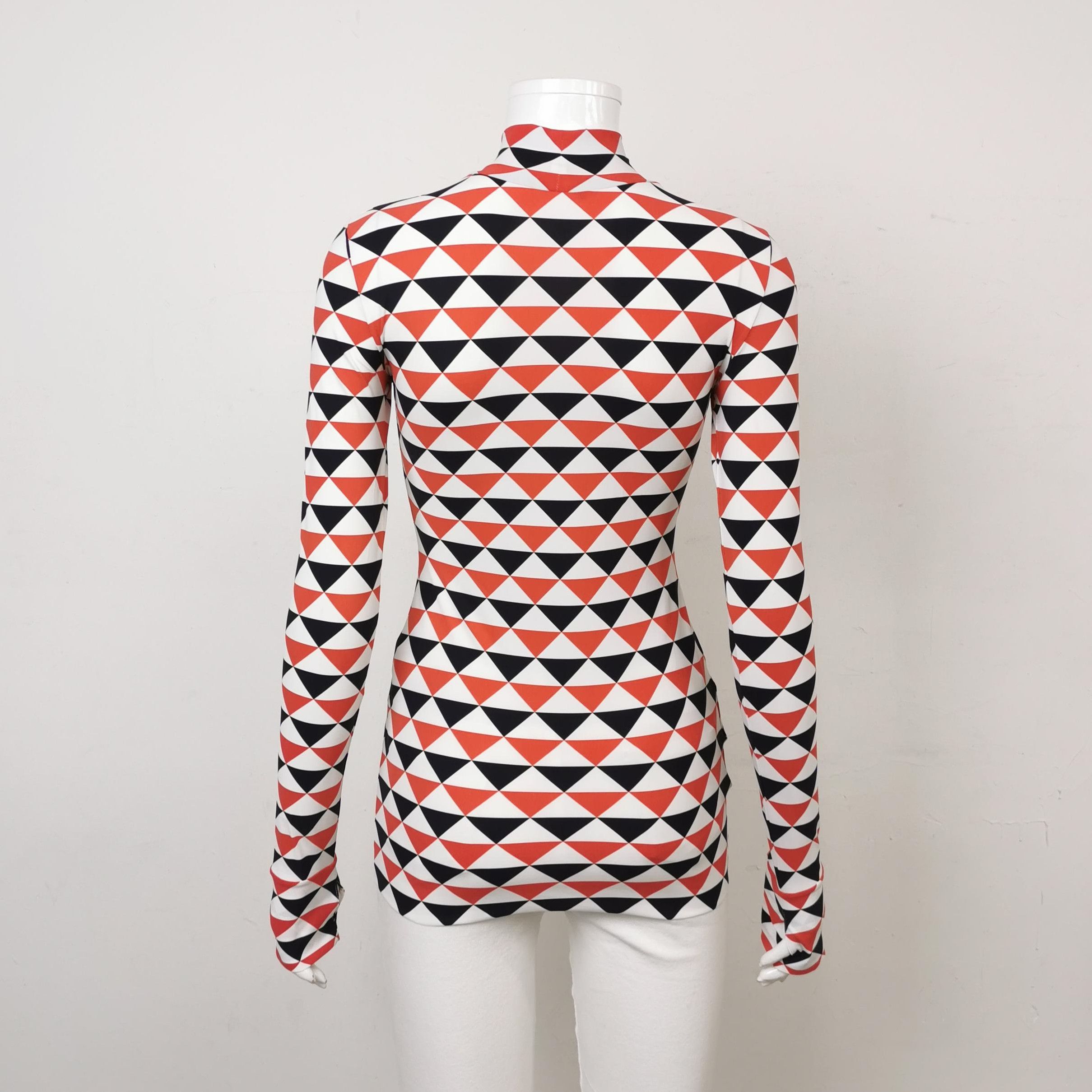 Prada Prada Colorful Triangle Logo High Neck Top - dmc Size XS / US 0-2 / IT 36-38 - 2 Thumbnail