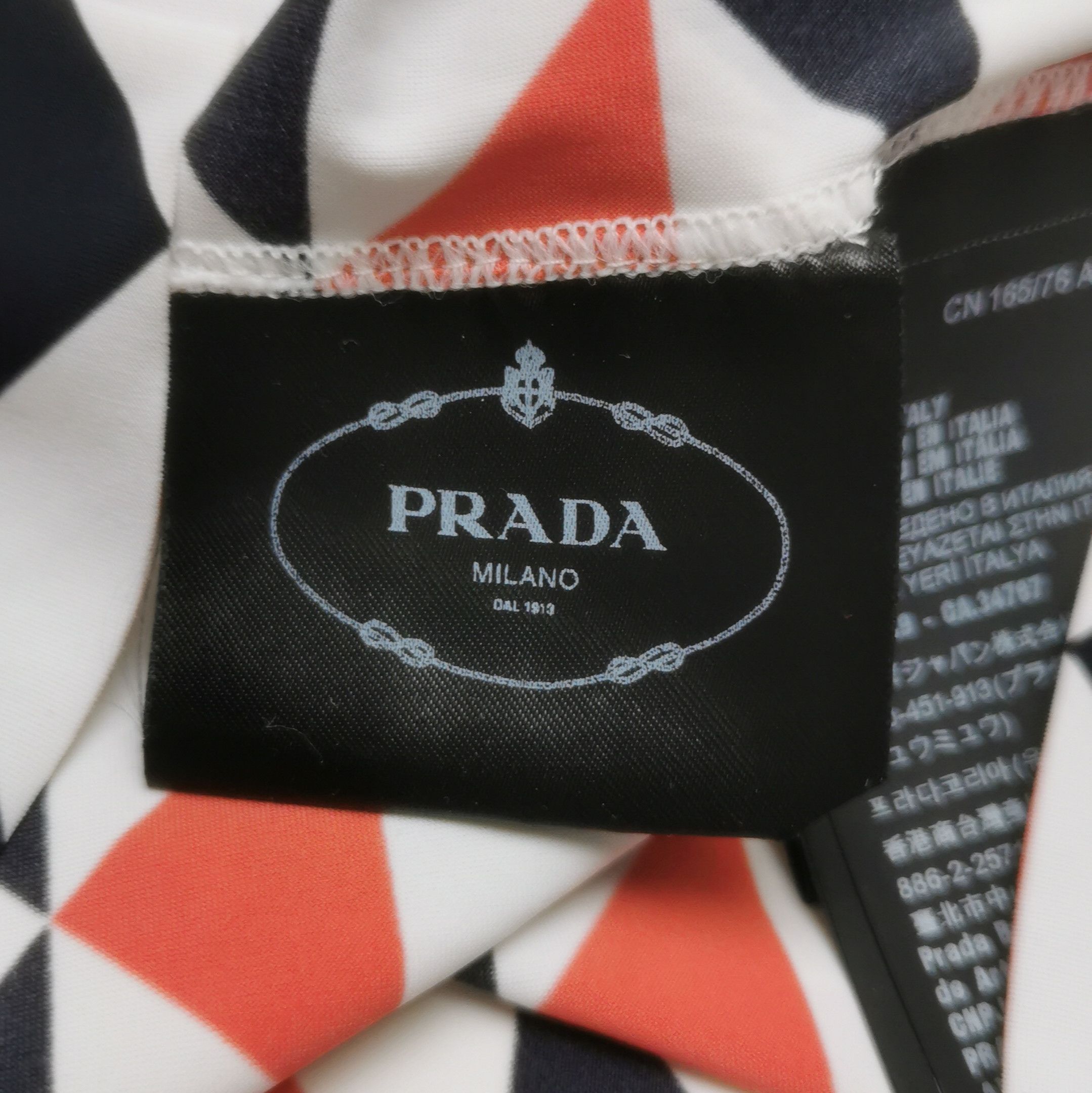 Prada Prada Colorful Triangle Logo High Neck Top - dmc Size XS / US 0-2 / IT 36-38 - 9 Thumbnail