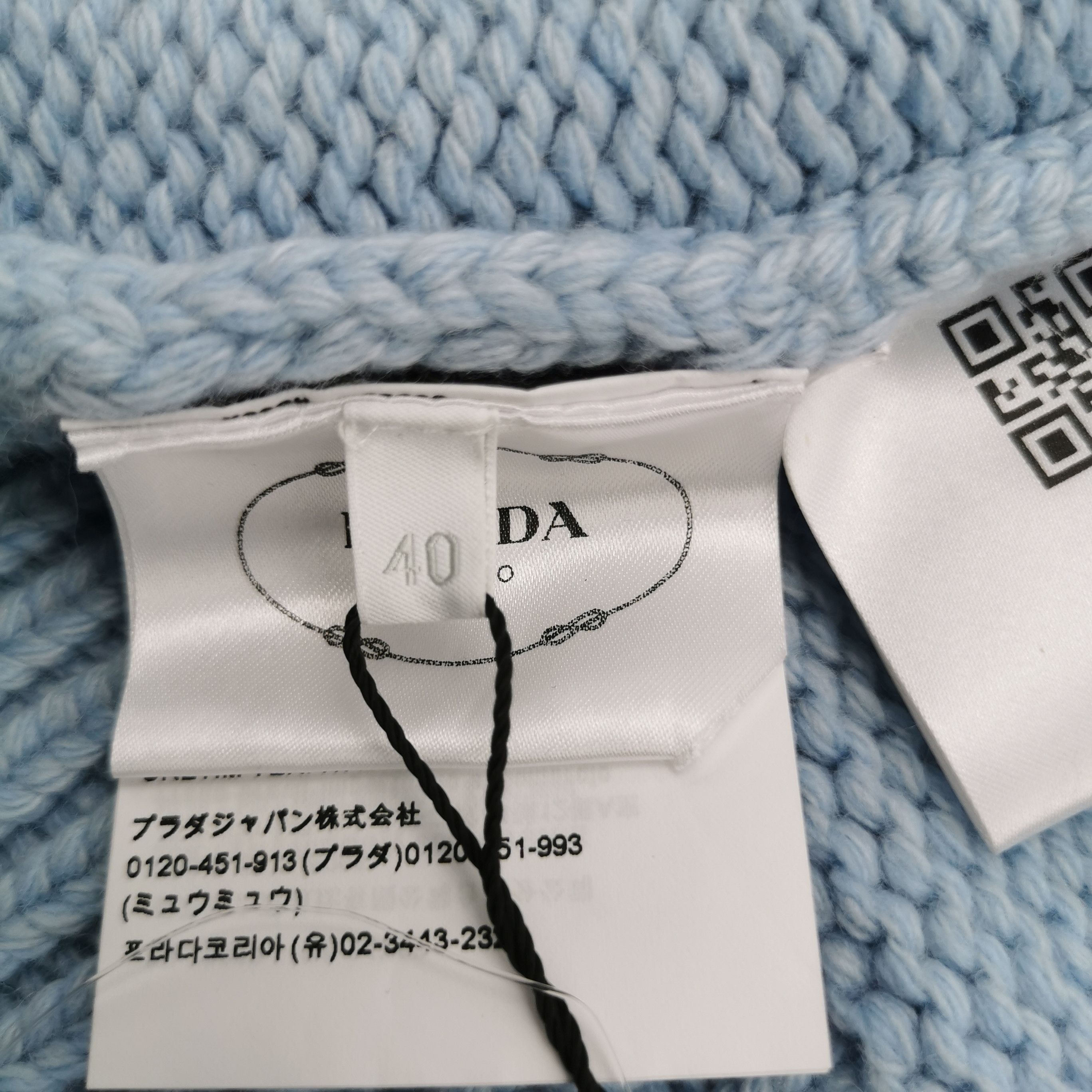 Prada Prada Wool Cashmere Blend V-Neck Sweater - dmc Size M / US 6-8 / IT 42-44 - 10 Thumbnail