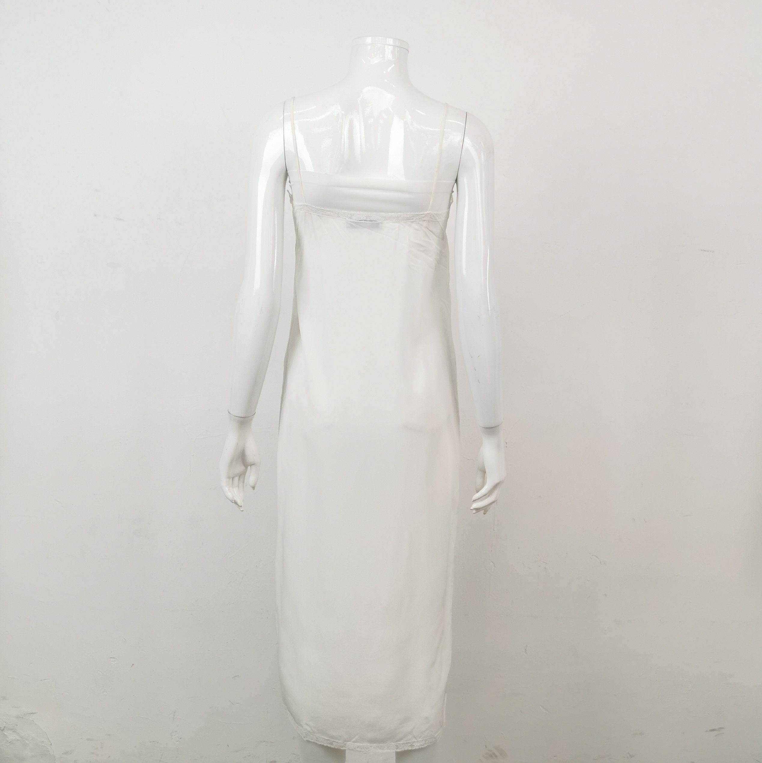 Prada Prada Striped Silk Midi Dress with Belt - dmc Size XXS / US 00 / IT 34 - 4 Thumbnail