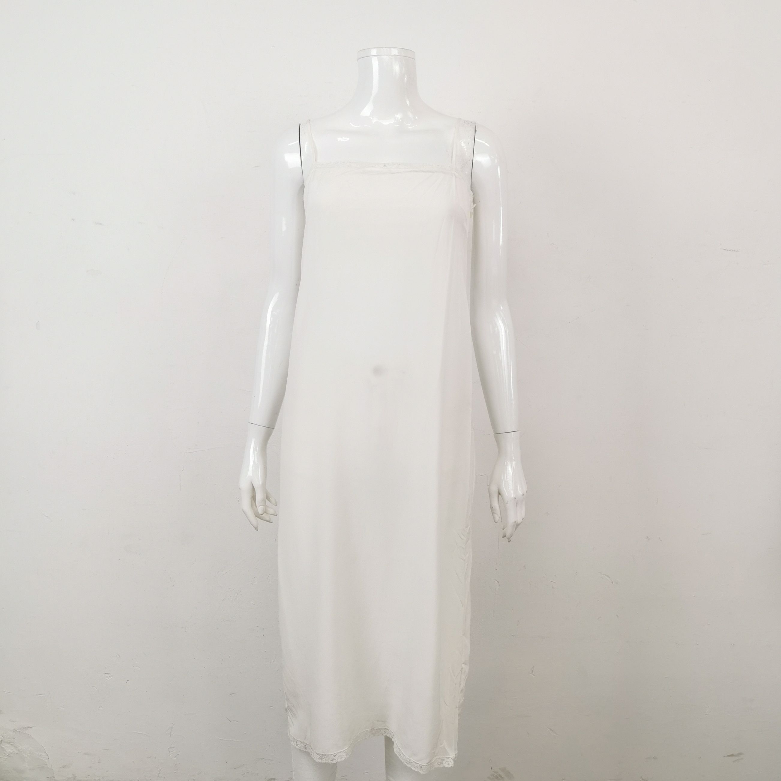 Prada Prada Striped Silk Midi Dress with Belt - dmc Size XXS / US 00 / IT 34 - 3 Thumbnail