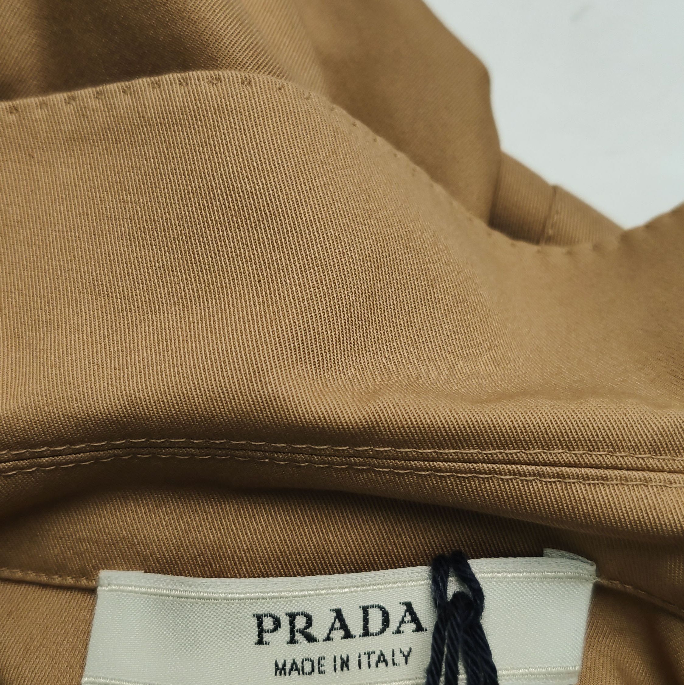 Prada Prada Cropped Double-Breasted Cotton Jacket - dmc Size S / US 4 / IT 40 - 7 Thumbnail