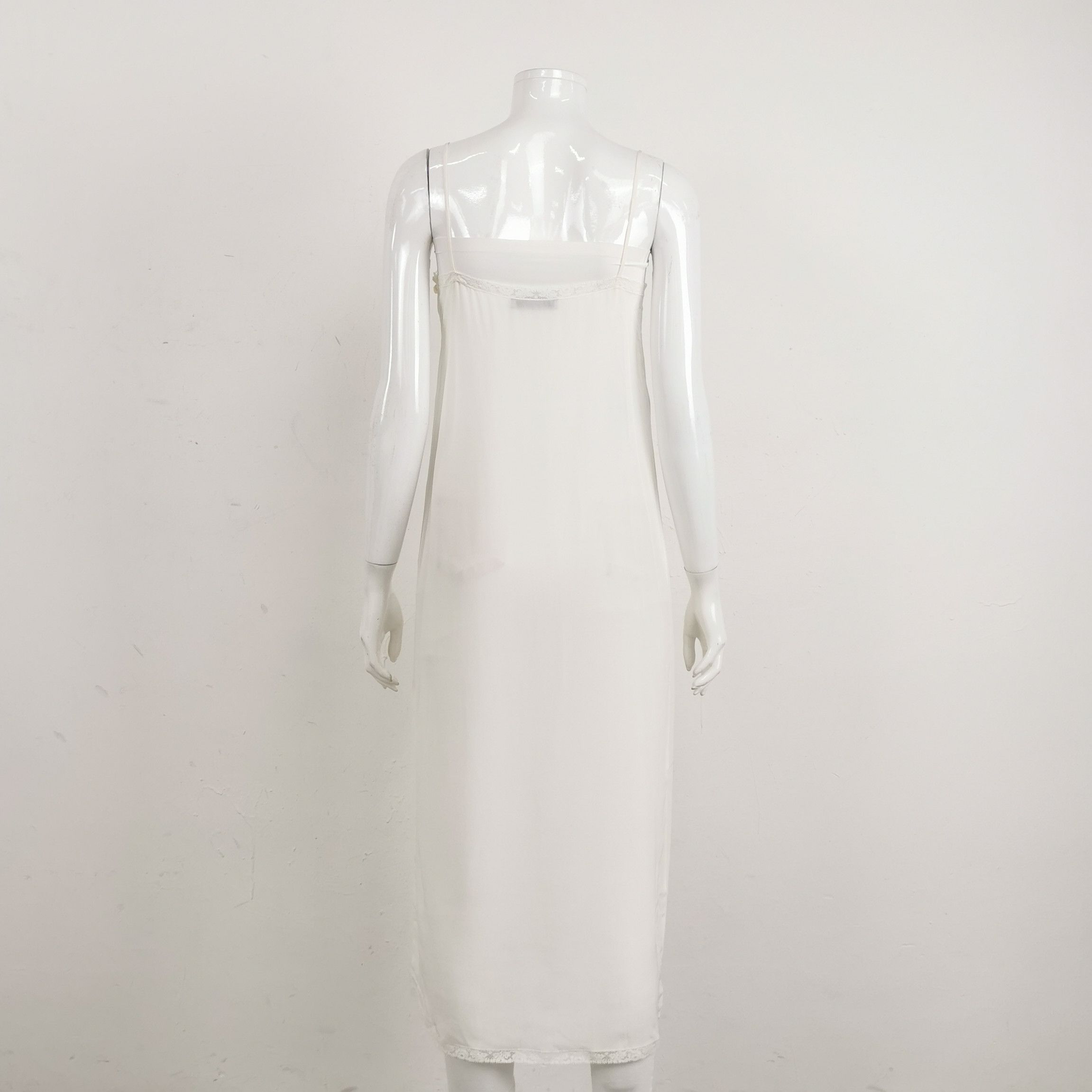Prada Prada Striped Silk Waist Detail Dress - dmc Size S / US 4 / IT 40 - 4 Thumbnail
