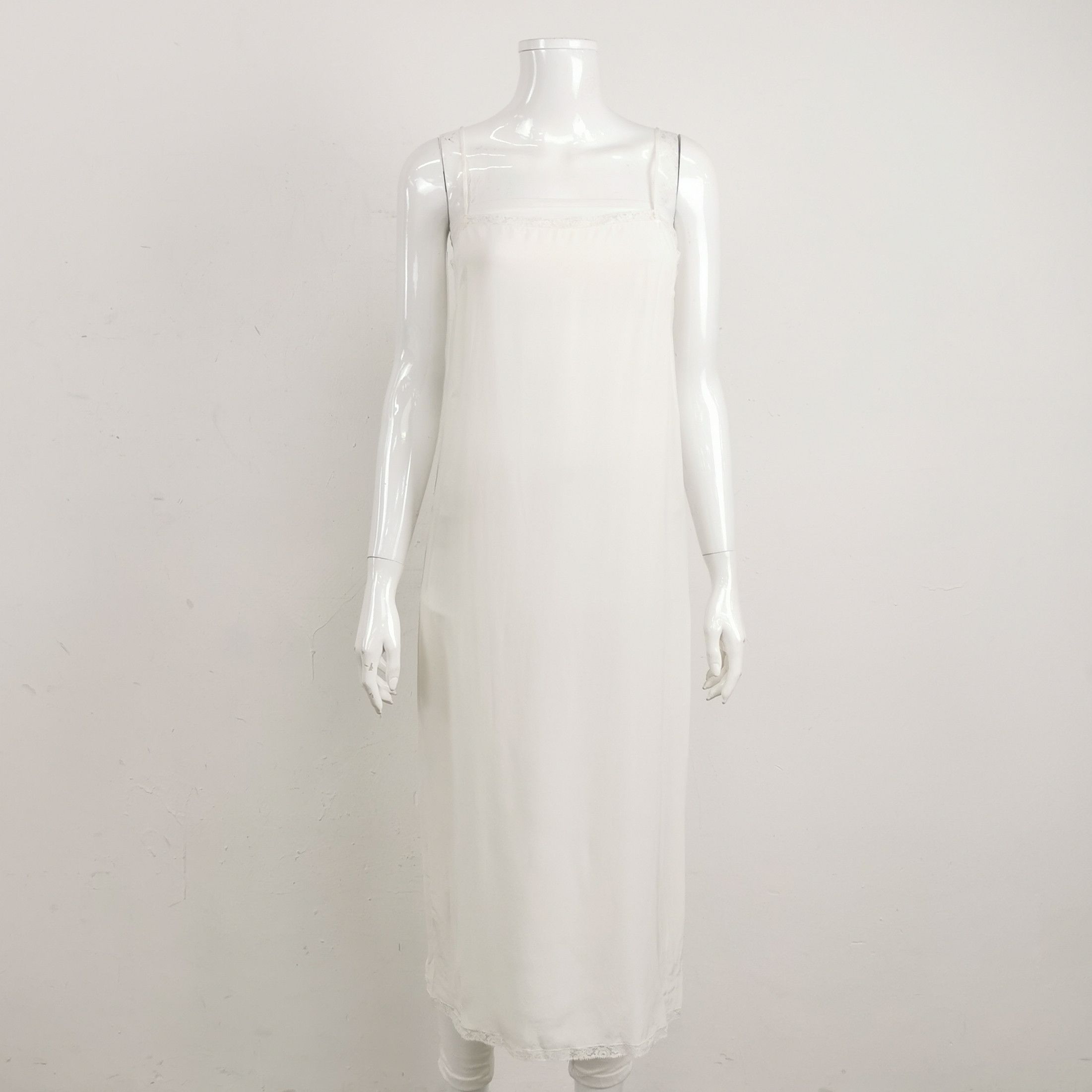 Prada Prada Striped Silk Waist Detail Dress - dmc Size S / US 4 / IT 40 - 3 Thumbnail