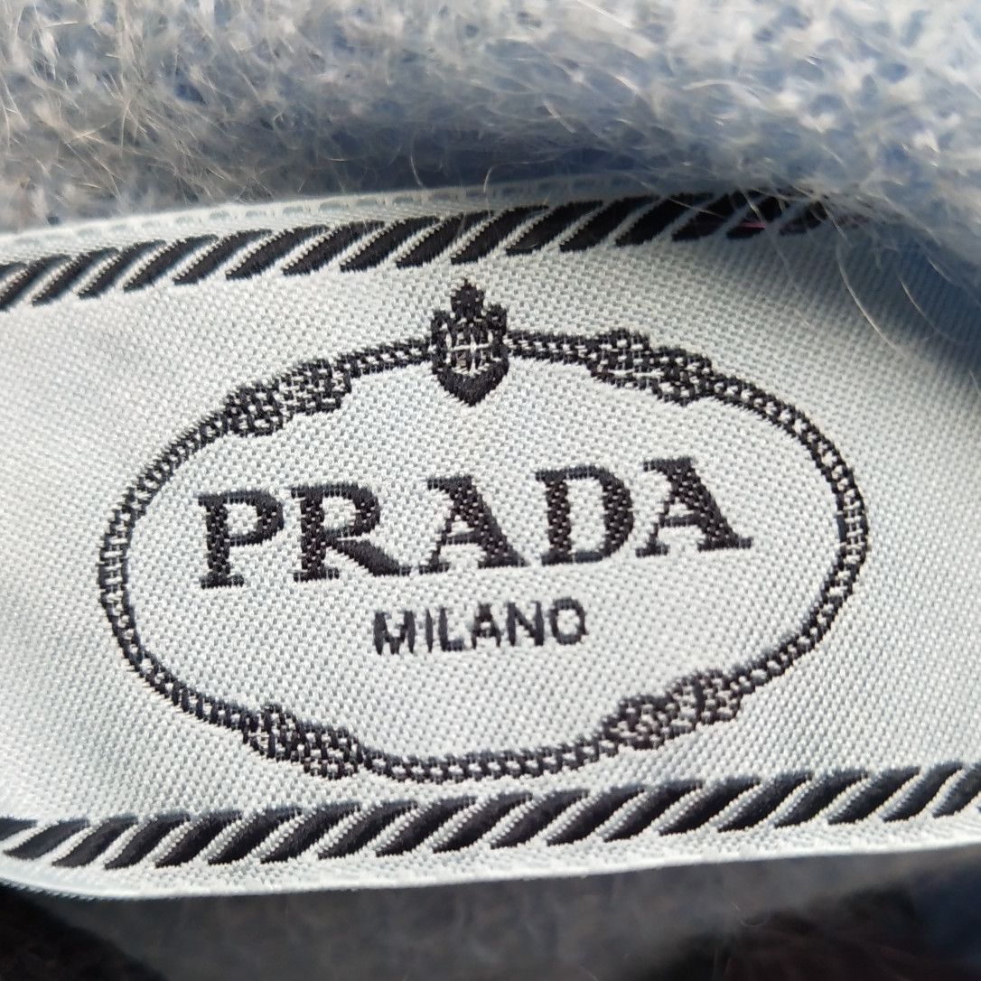 Prada Prada Soft Blue Wool Blend Polo Sweater - dmc Size M / US 6-8 / IT 42-44 - 5 Thumbnail